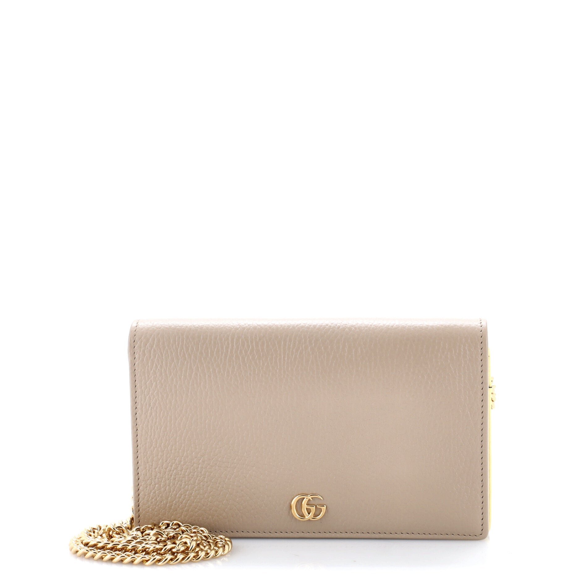 Petite GG Marmont Chain Wallet Leather Mini