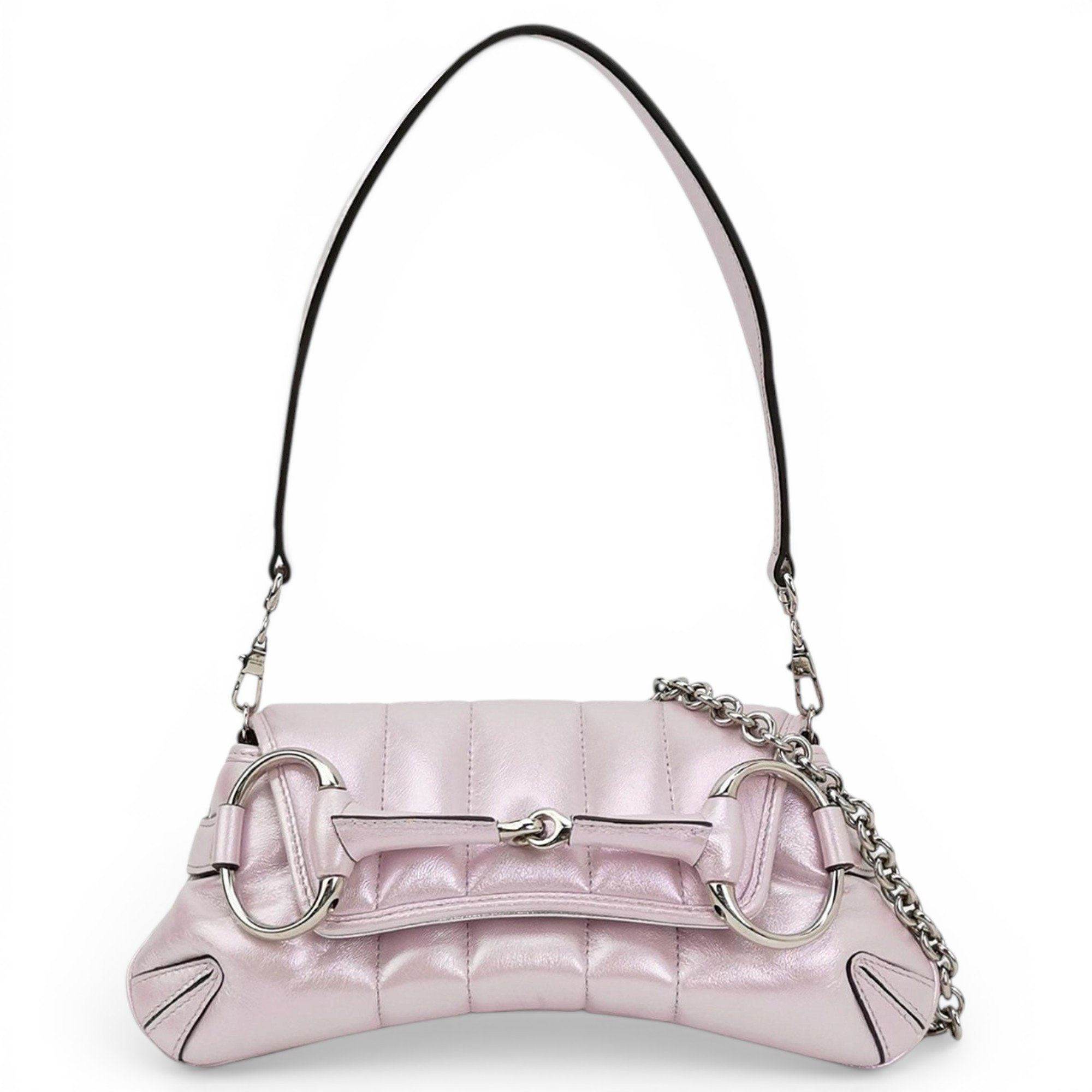 Horsebit Chain leather handbag