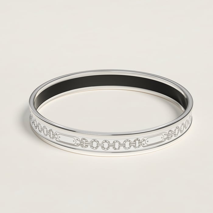 Orfèvre Blanc Platine Blanc Bijoux Chaines Bangle