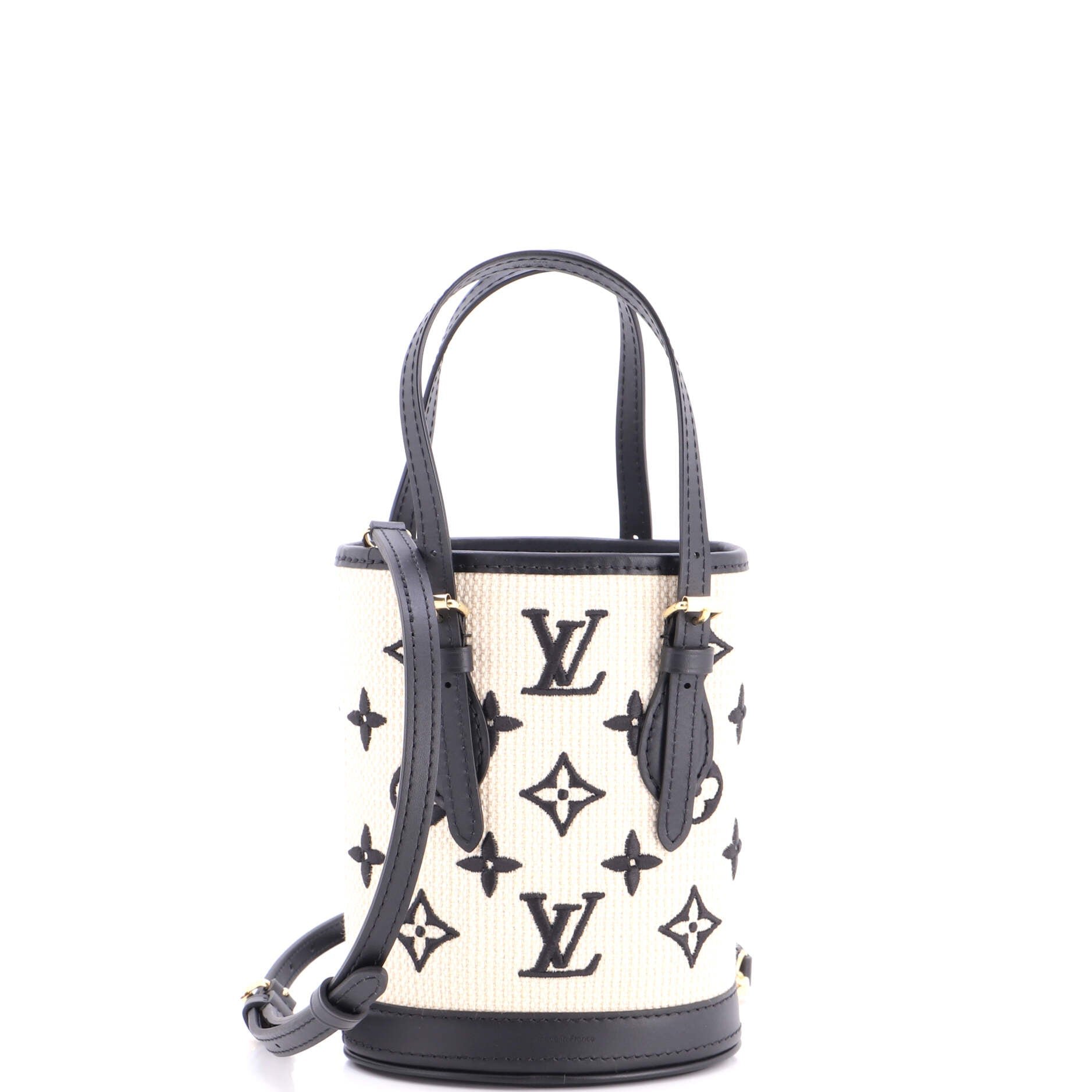 Bucket Bag By The Pool Monogram Raffia Nano