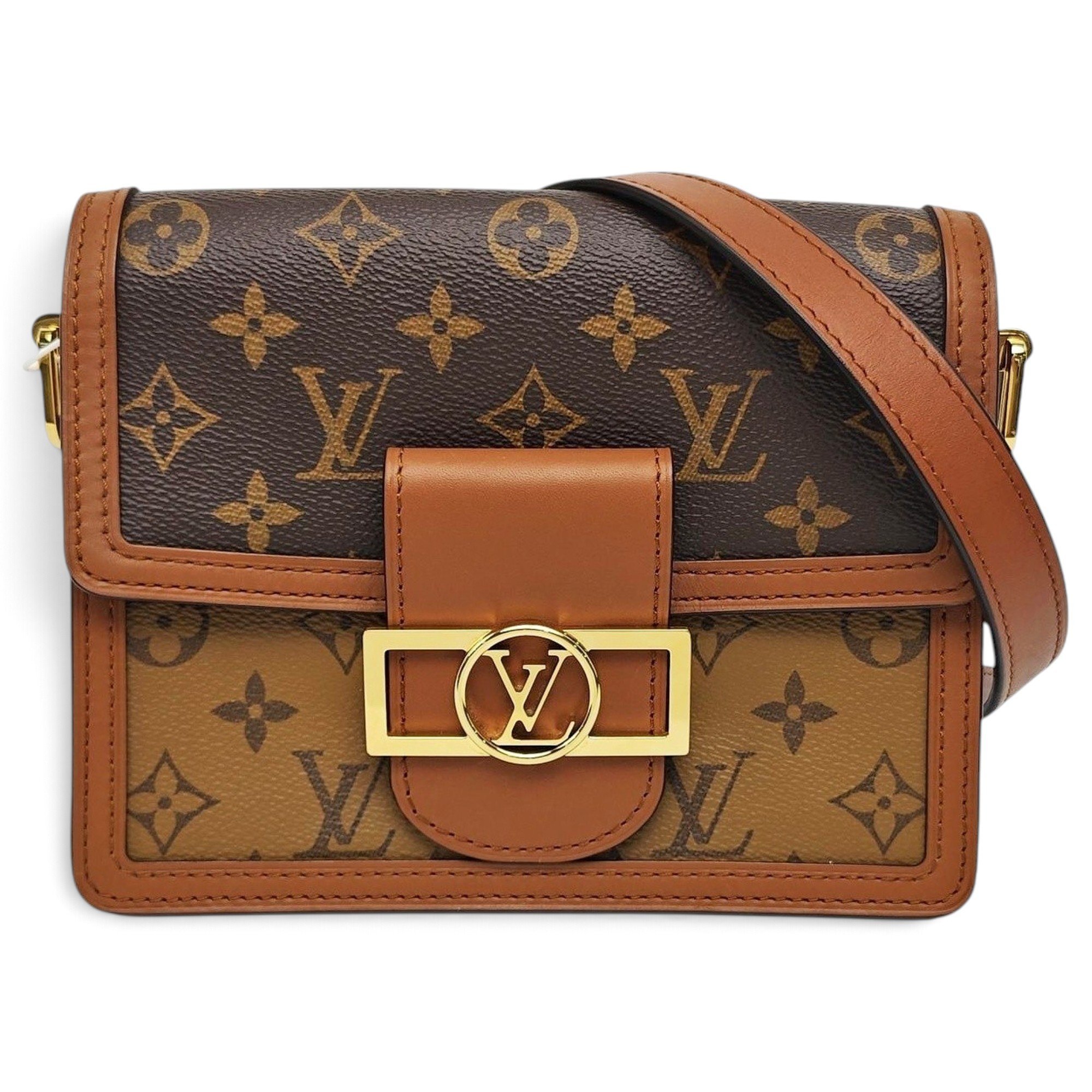 Dauphine leather handbag