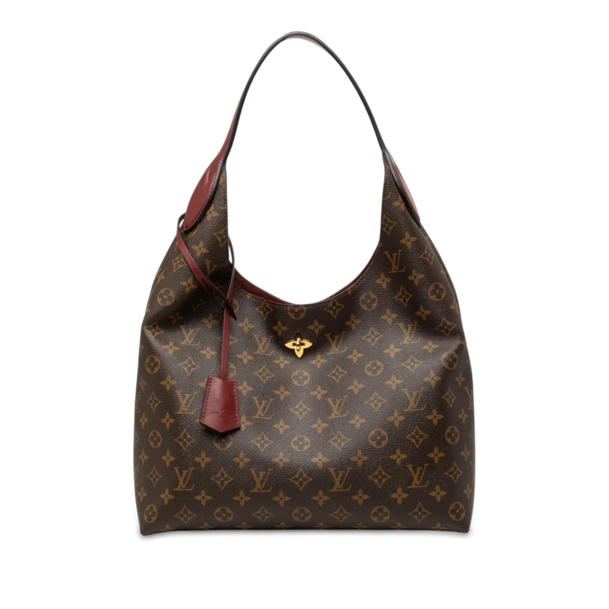 Louis Vuitton Flower Hobo cloth handbag
