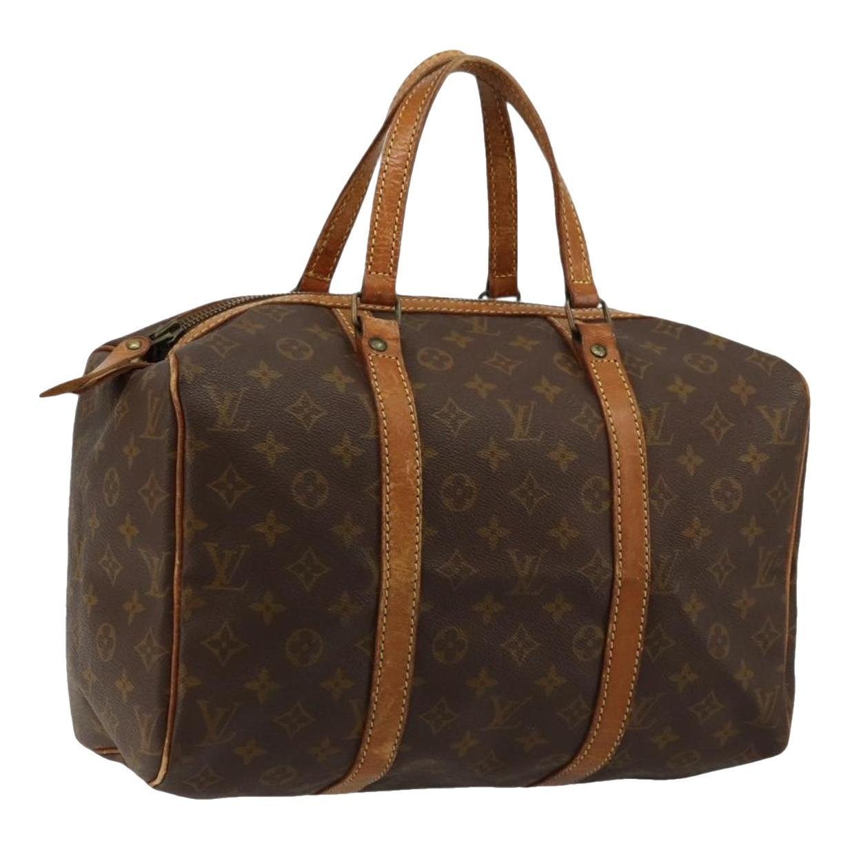 Sac souple leather travel bag