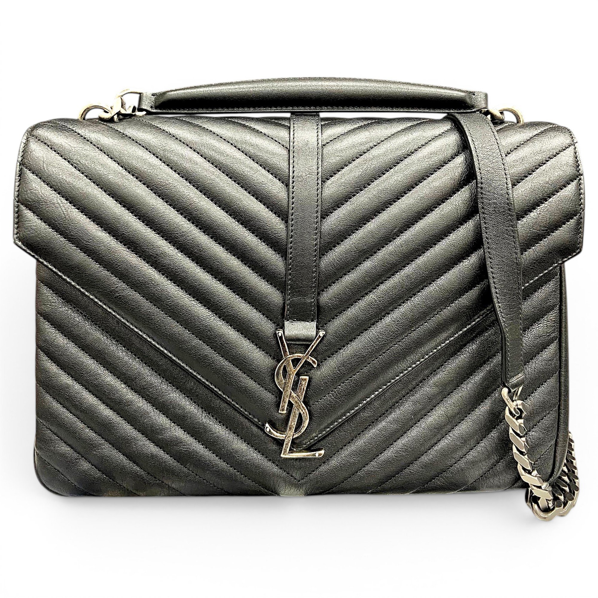 Collége monogramme leather handbag