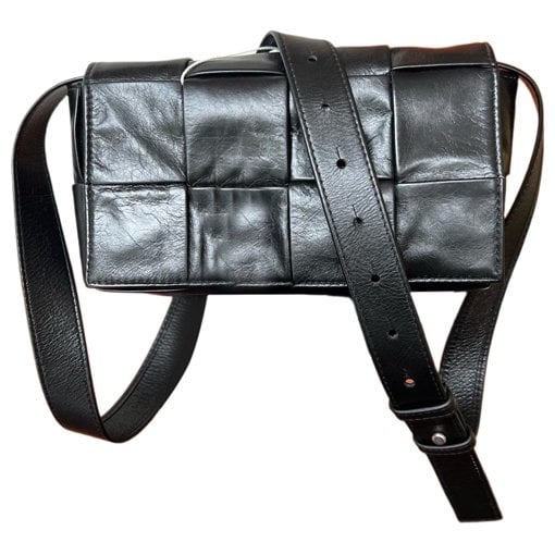 Cassette leather crossbody bag