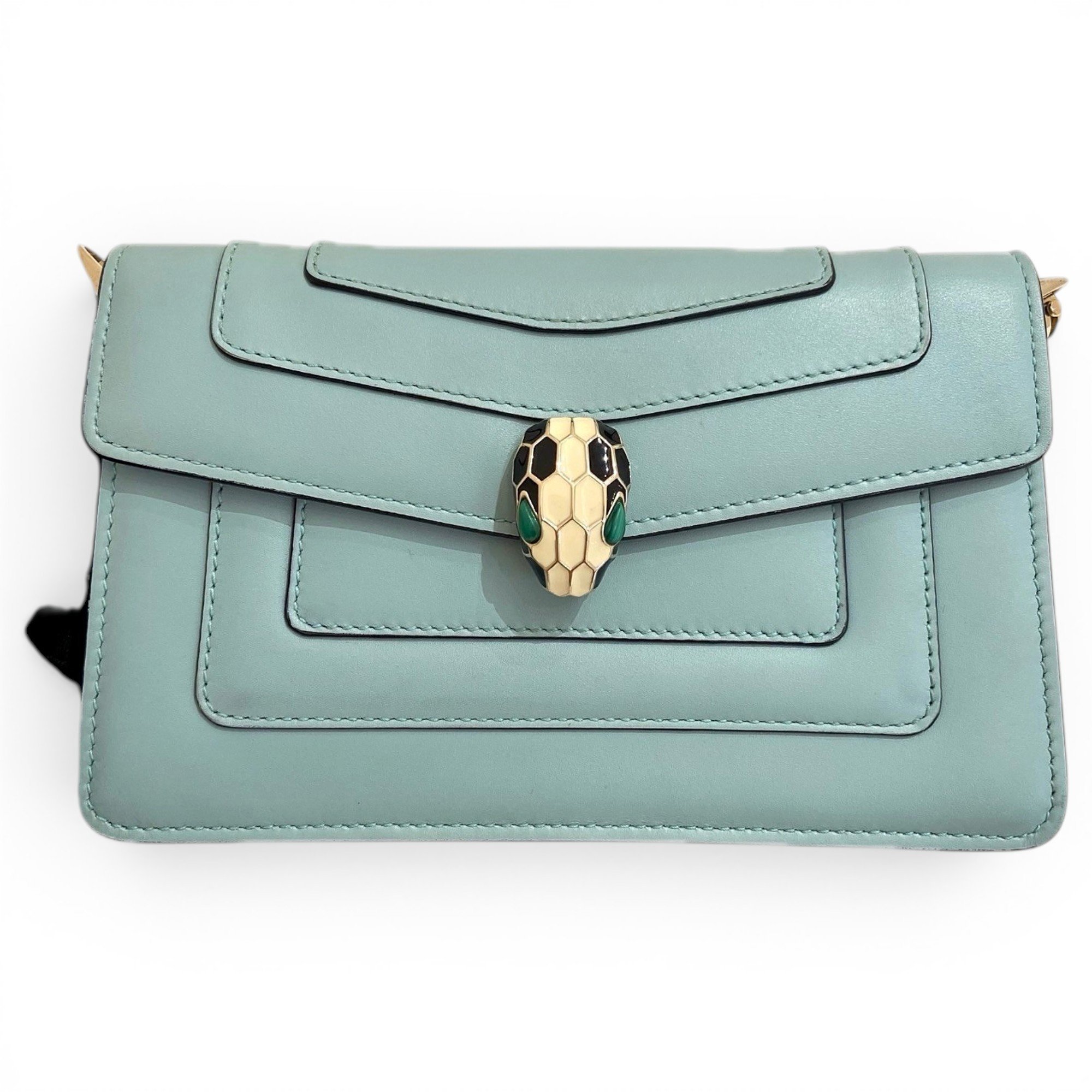 Serpenti leather handbag