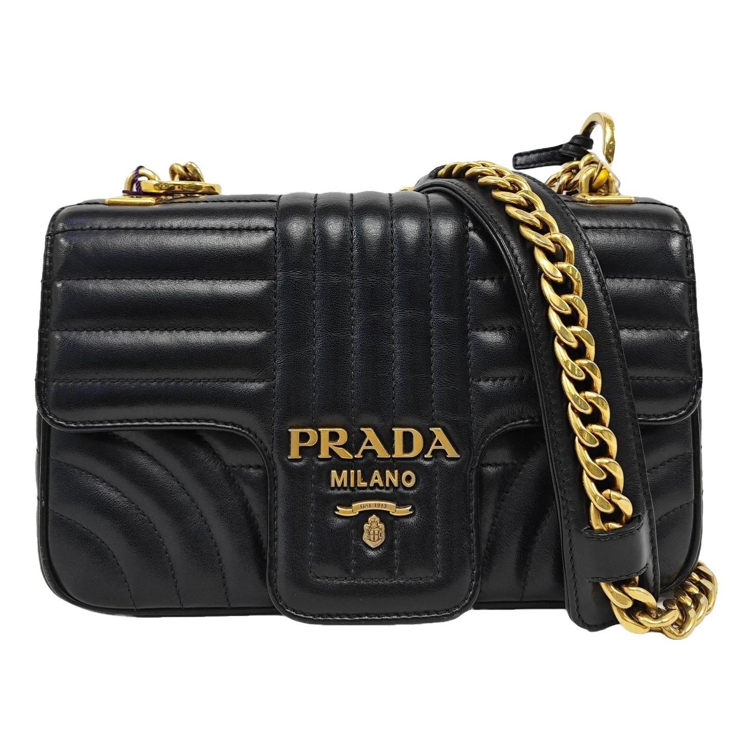Diagramme leather handbag