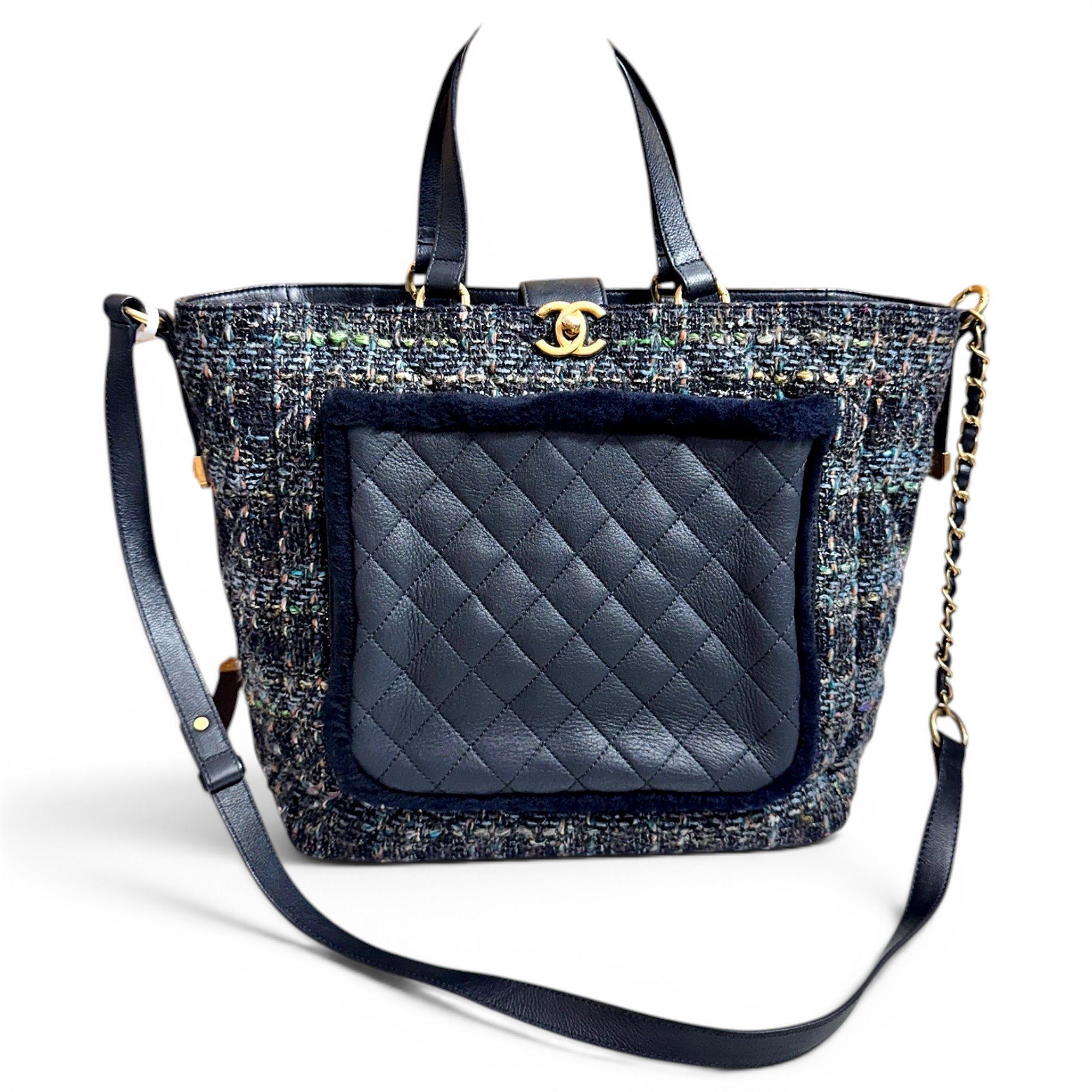 Executive tweed tote