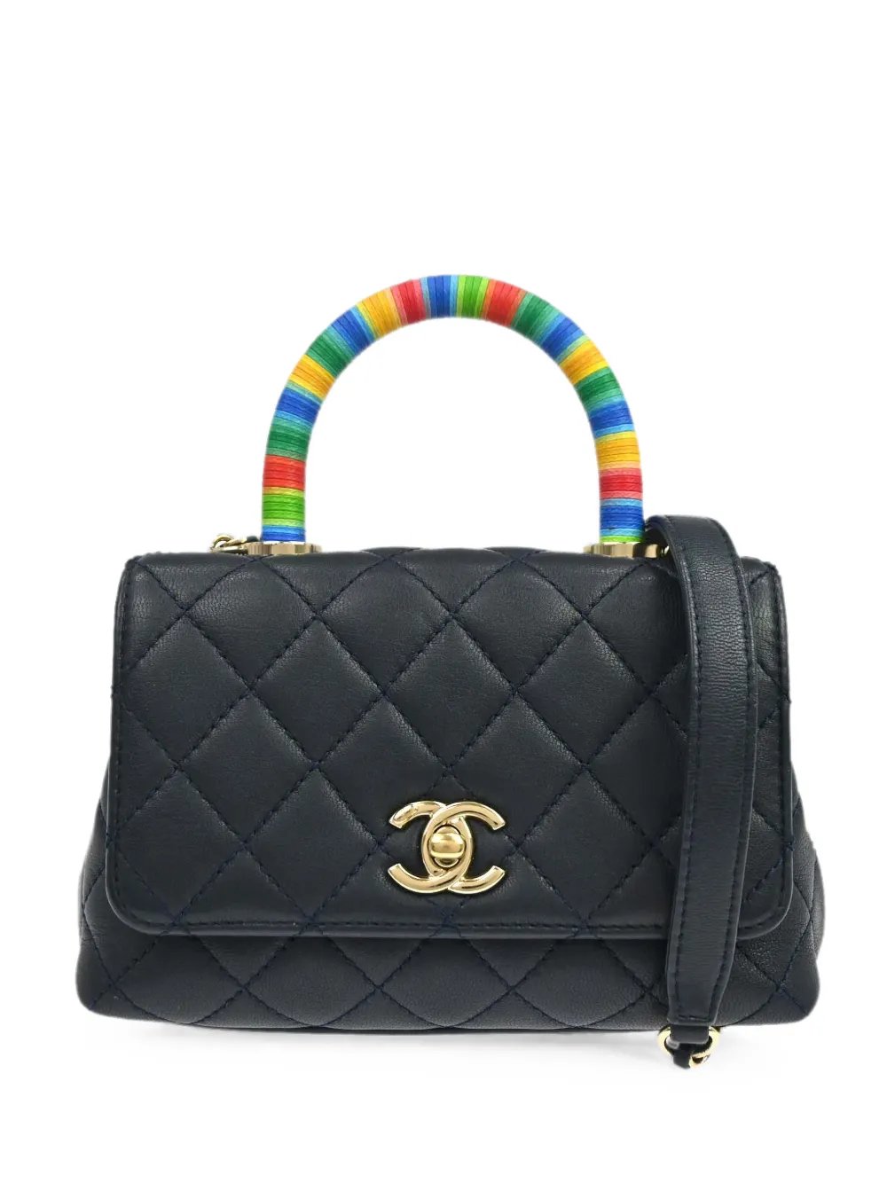 2022 extra mini Rainbow Coco two-way tote bag