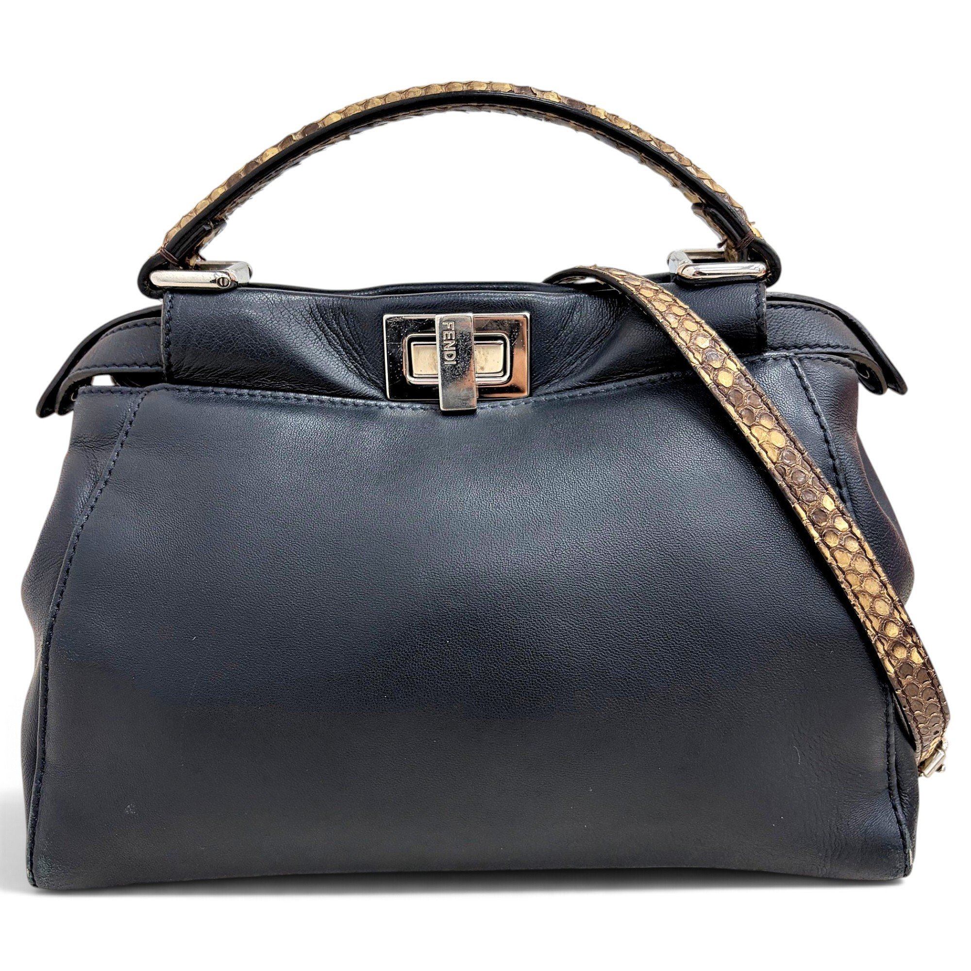 Peekaboo leather handbag