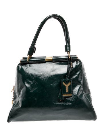 Patent Leather Top Handle Bag