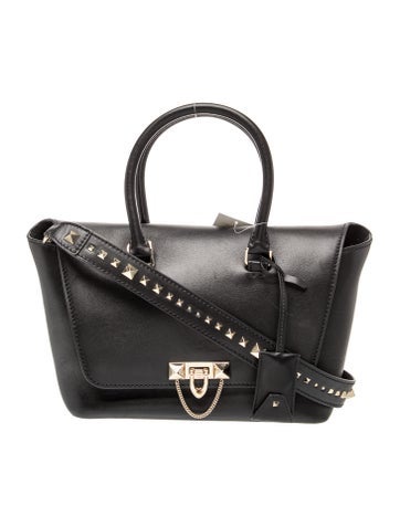 Rockstud Top Handle Bag