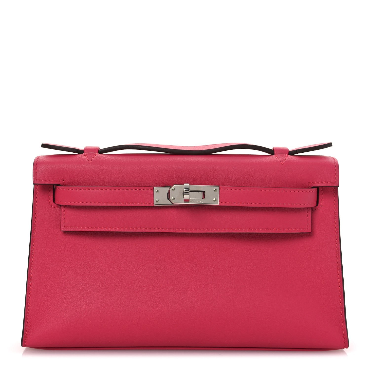 Hermes Swift Kelly Pochette Clutch Rose Extreme