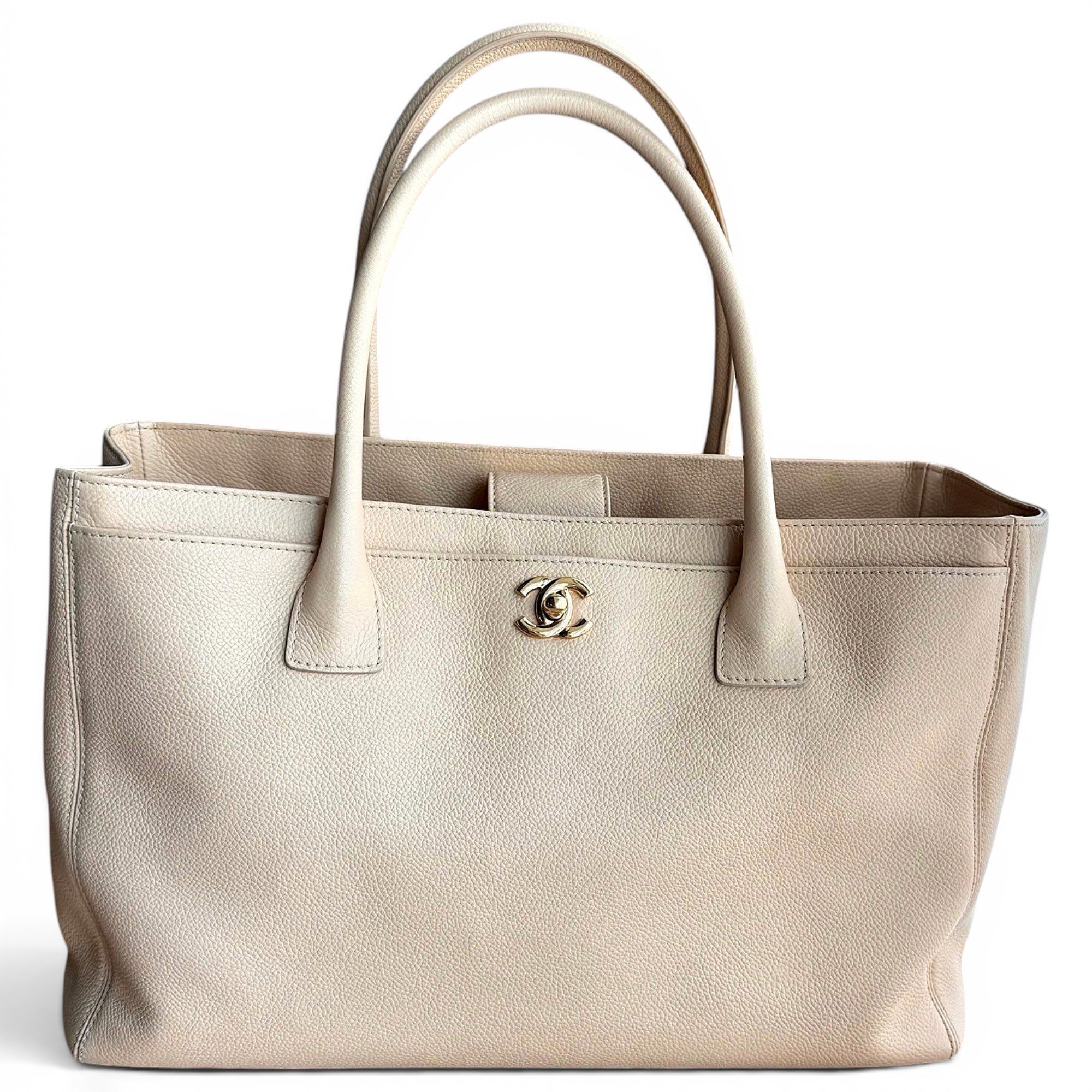 Executive leather tote