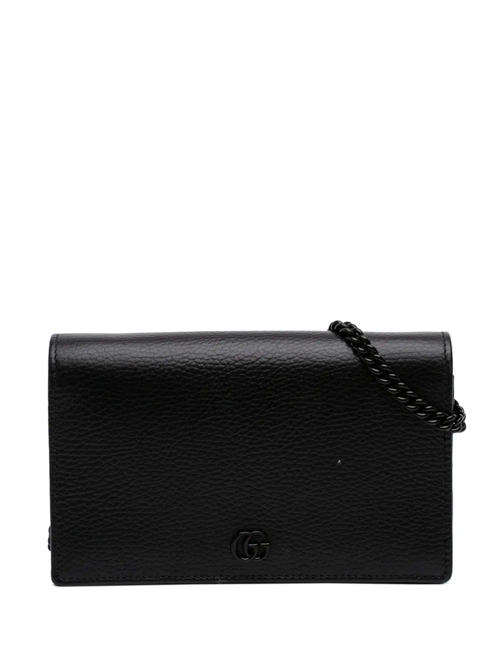 2016-2026 GG Marmont Calfskin Monochrome Wallet On Chain crossbody bag