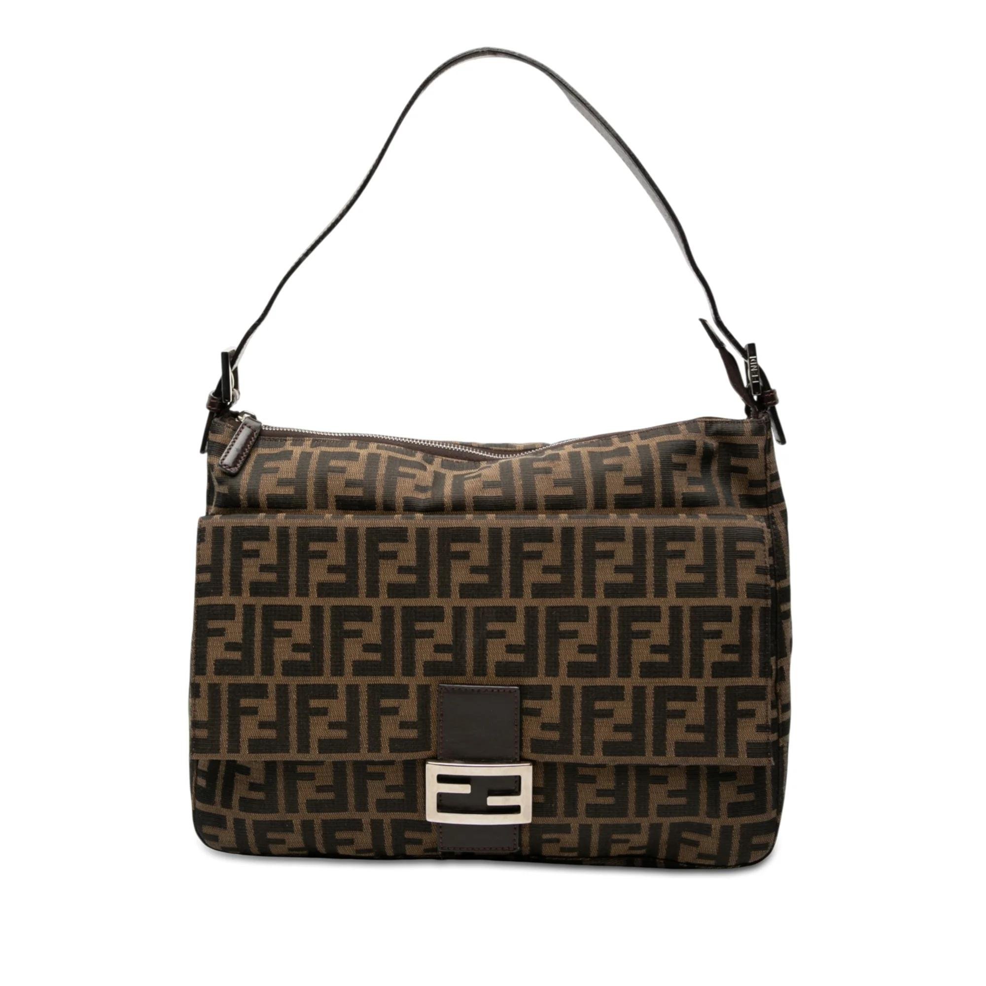 Pocket leather handbag