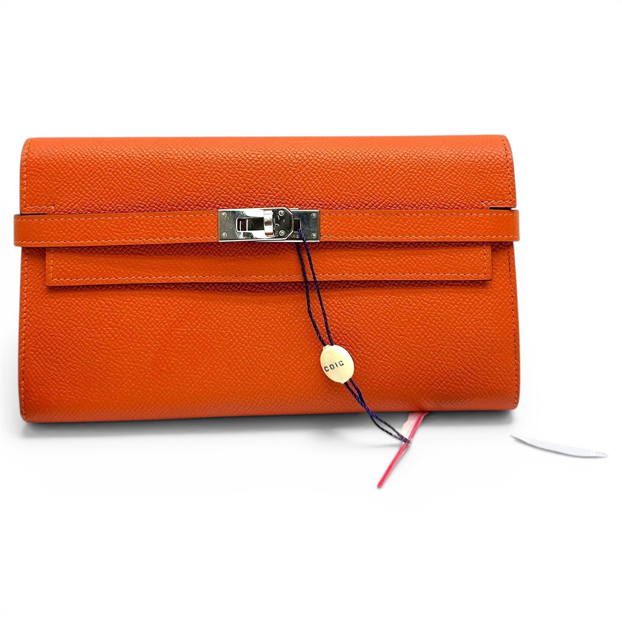 Hermes Kelly 25 Handbag Orange 2563