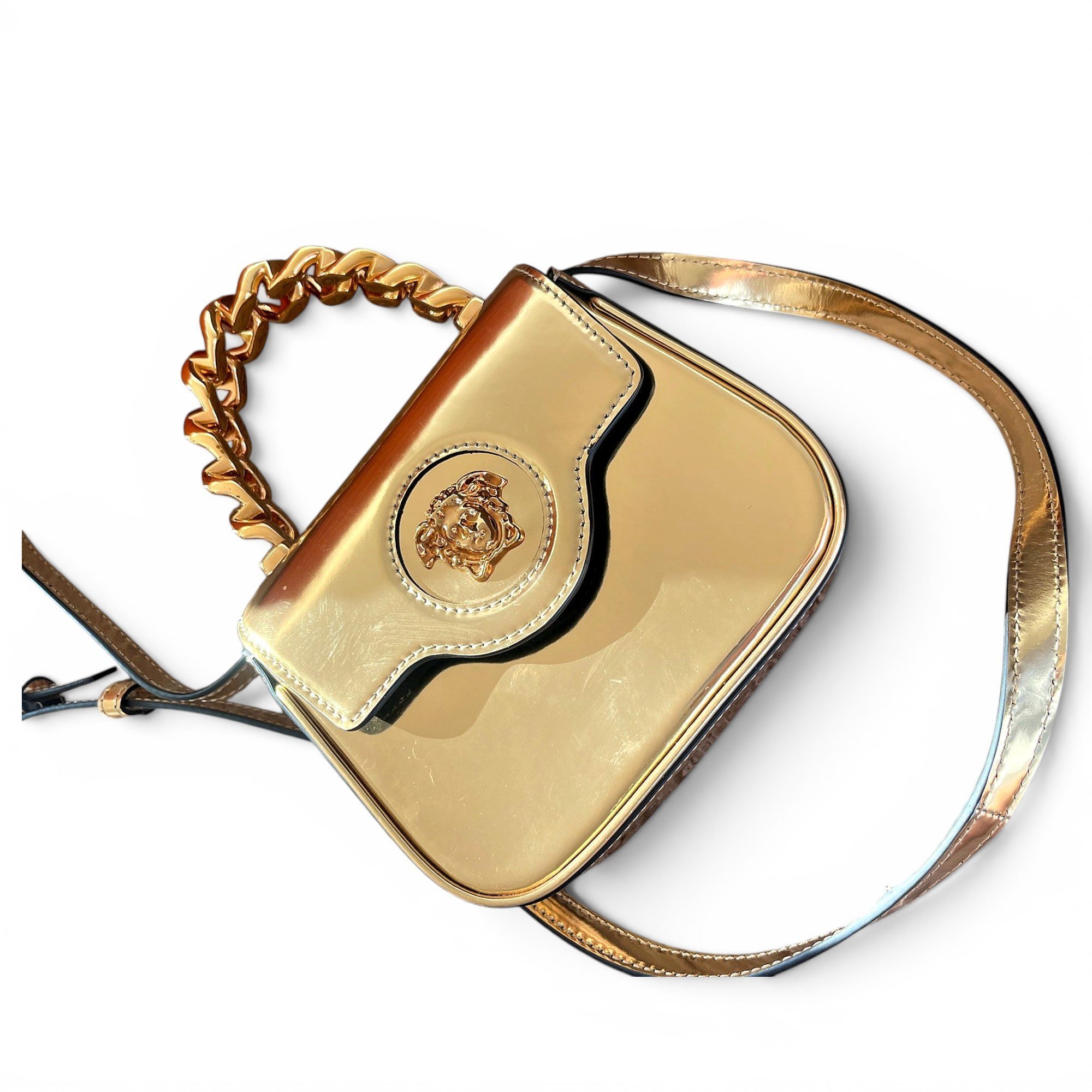 La Medusa leather mini bag
