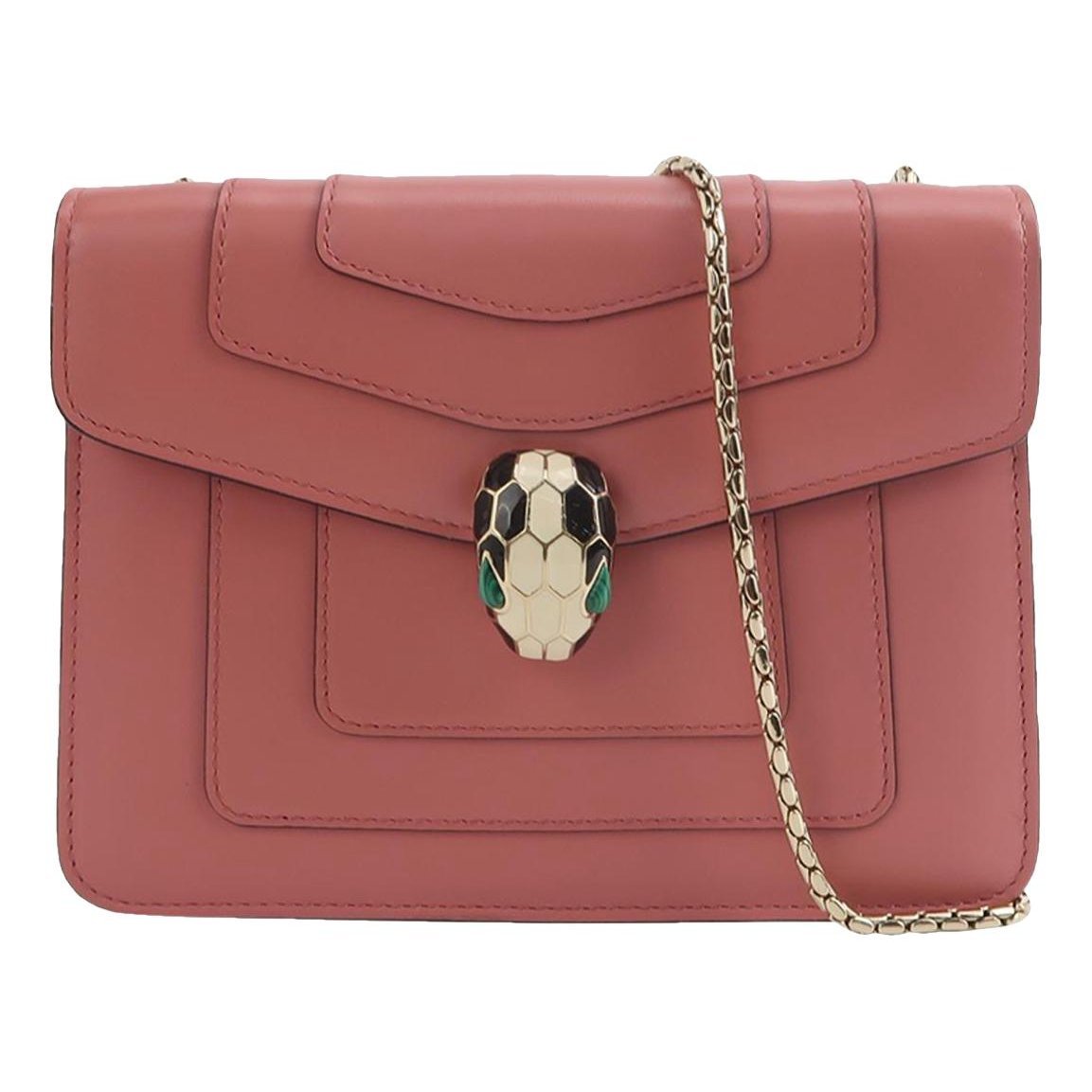 Serpenti leather handbag