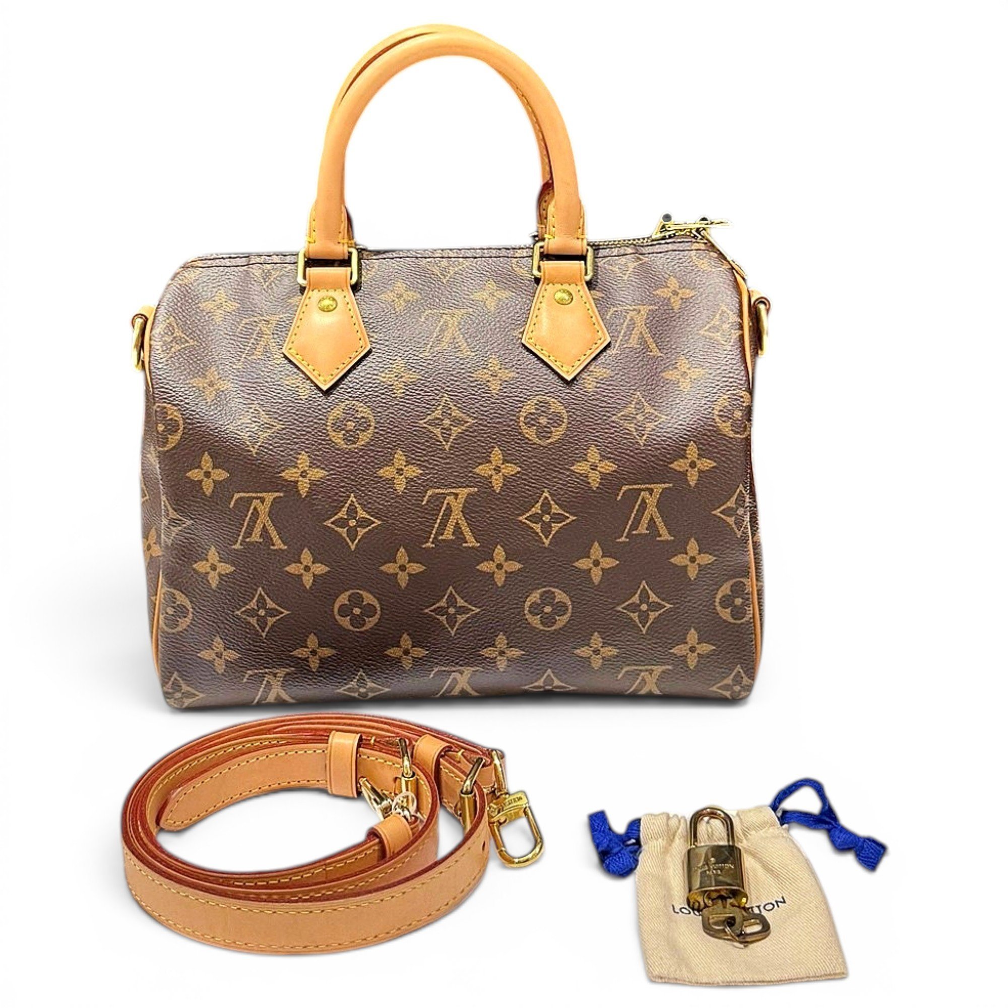 Speedy leather handbag