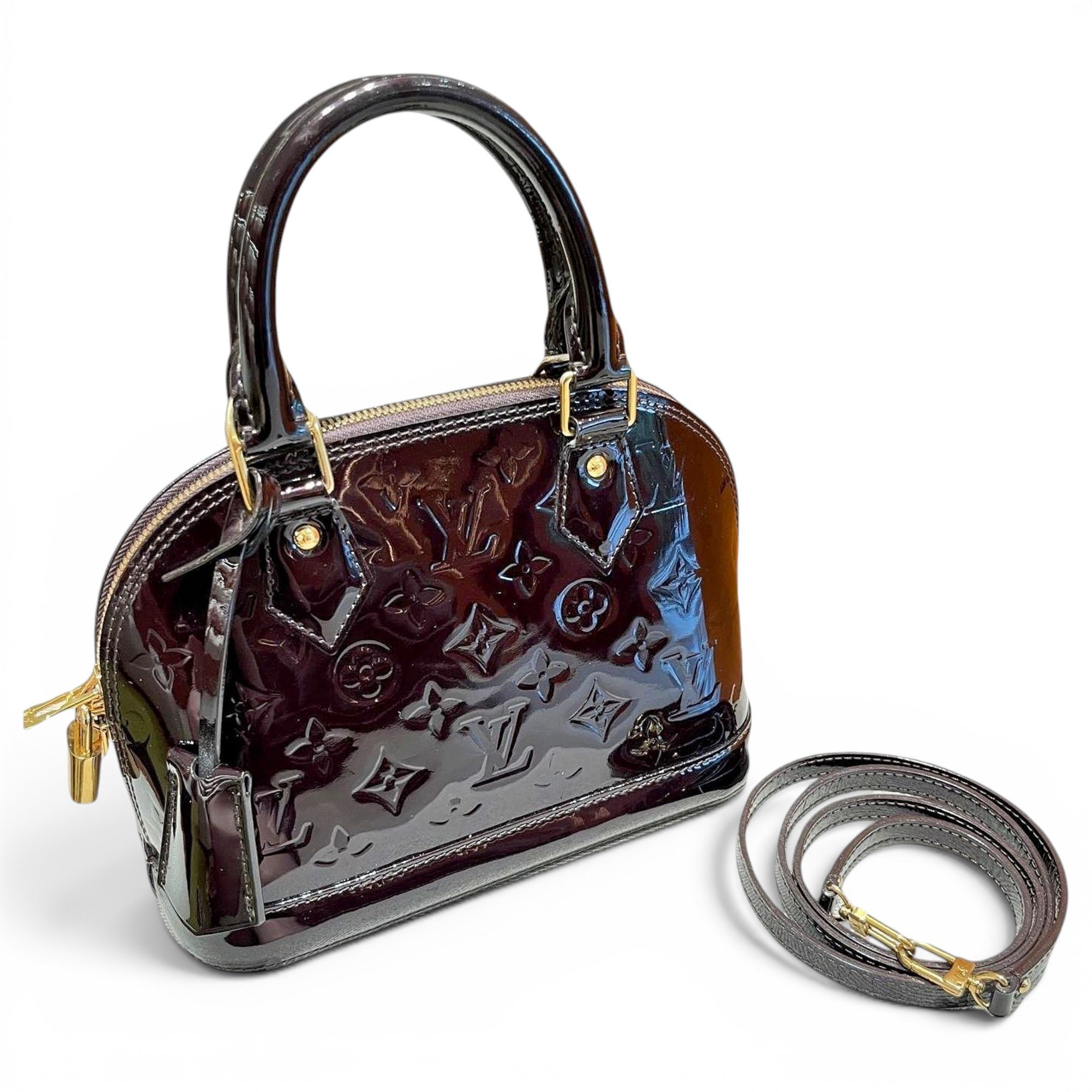 Alma BB patent leather handbag