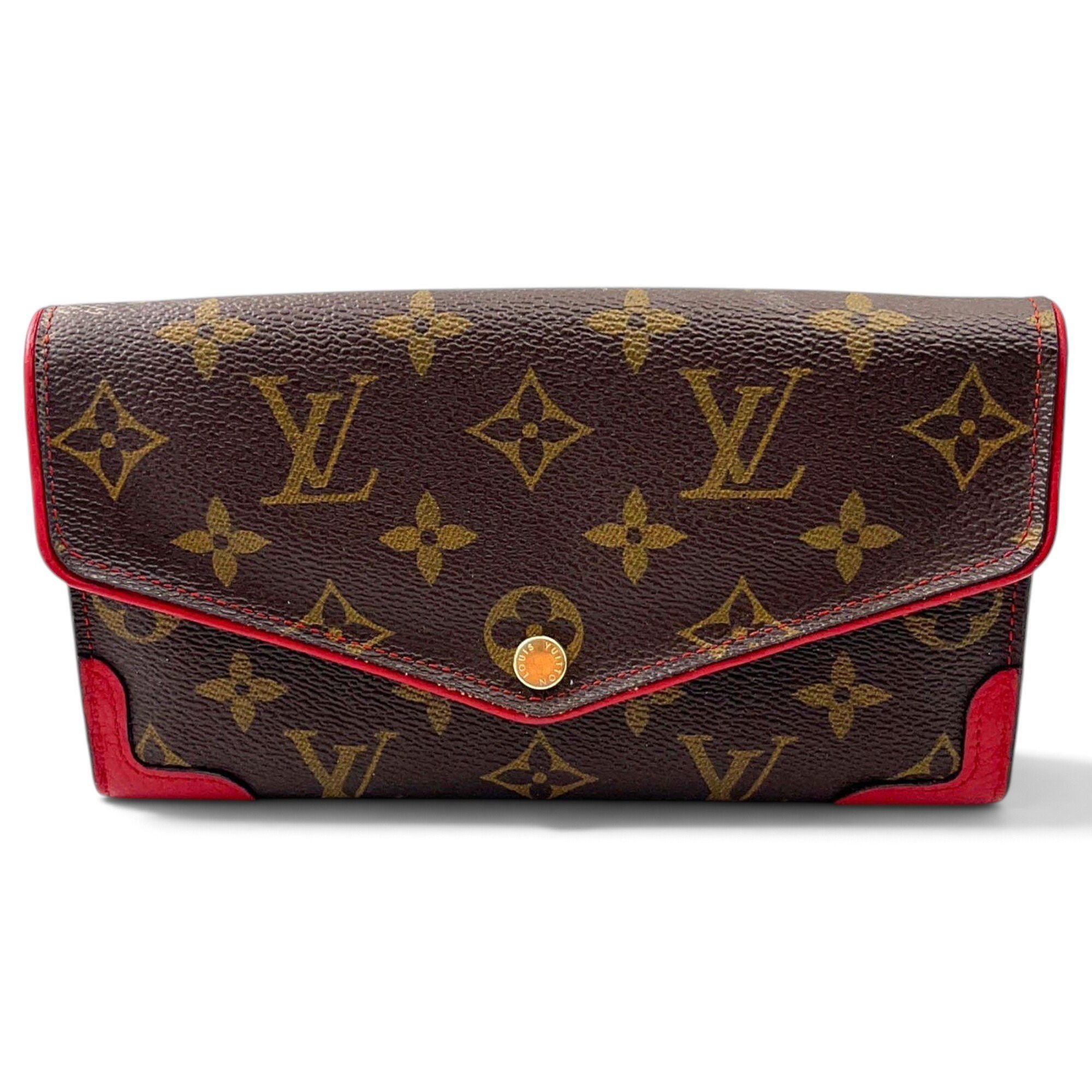 Leather clutch bag