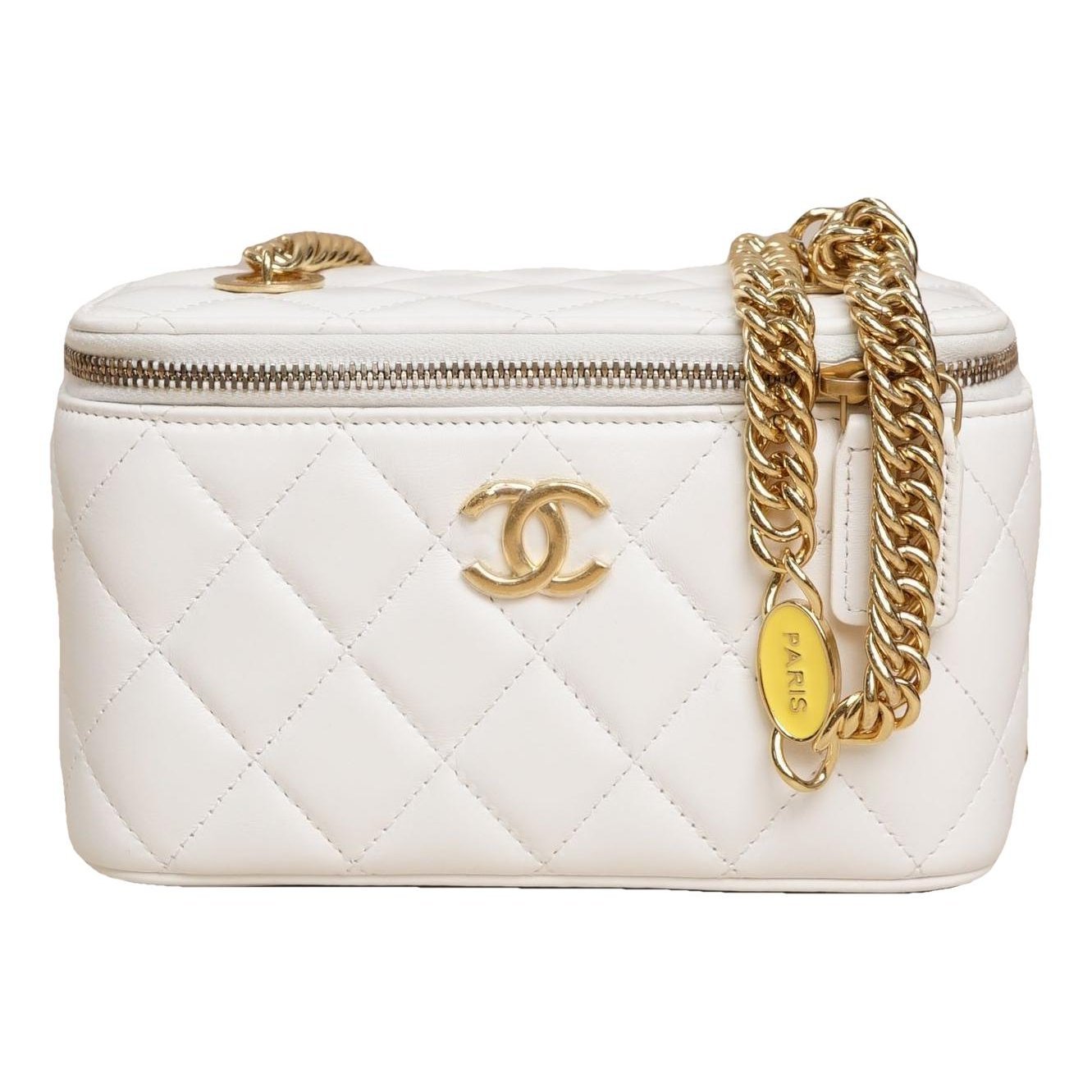 Vanity leather handbag