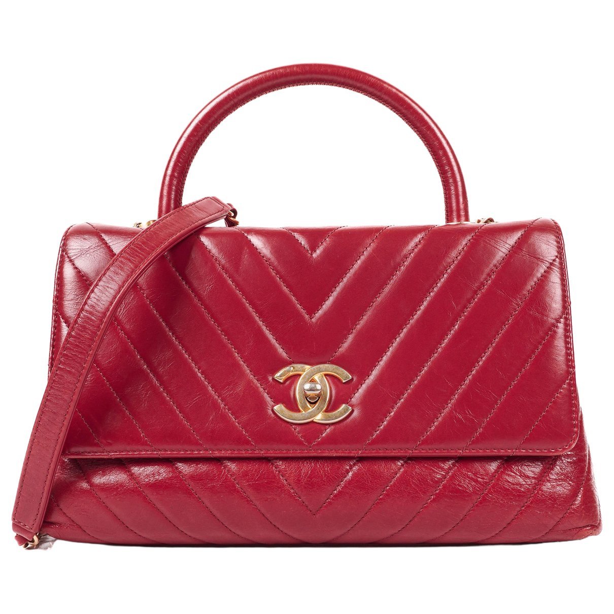 Coco Handle leather handbag