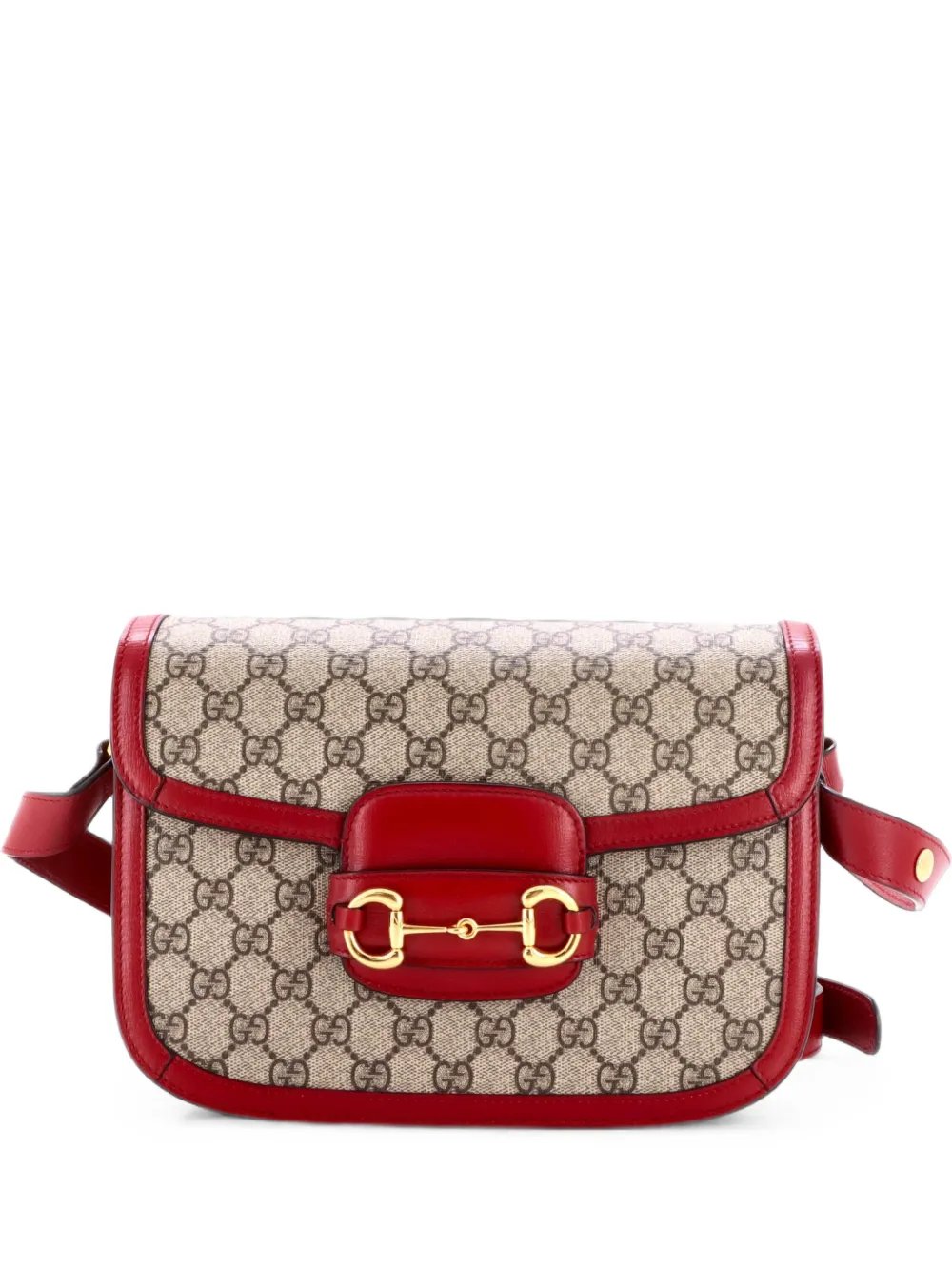 Horsebit 1955 Shoulder Bag GG Coated Canvas with Leather Small crossbody bag