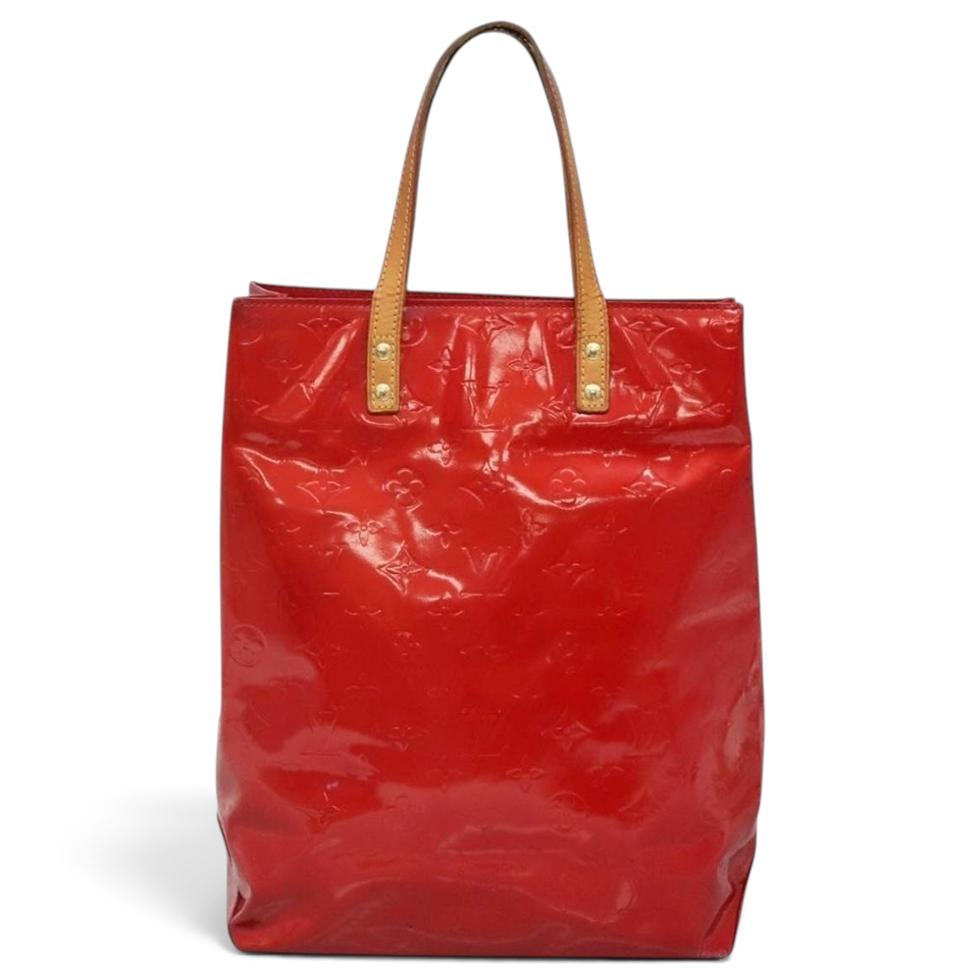 Reade patent leather tote