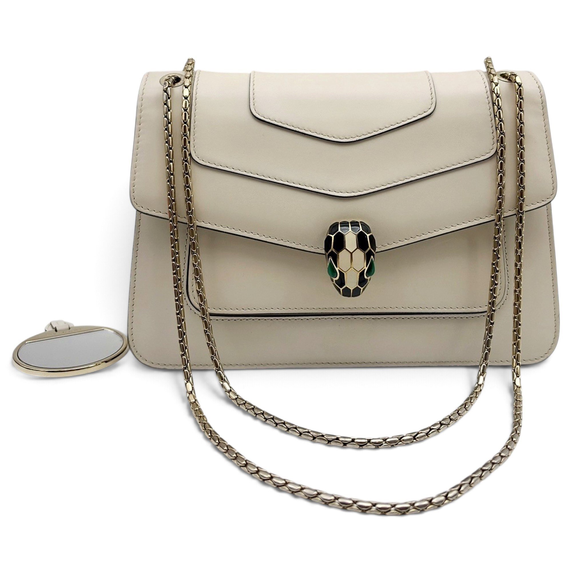 Serpenti leather handbag
