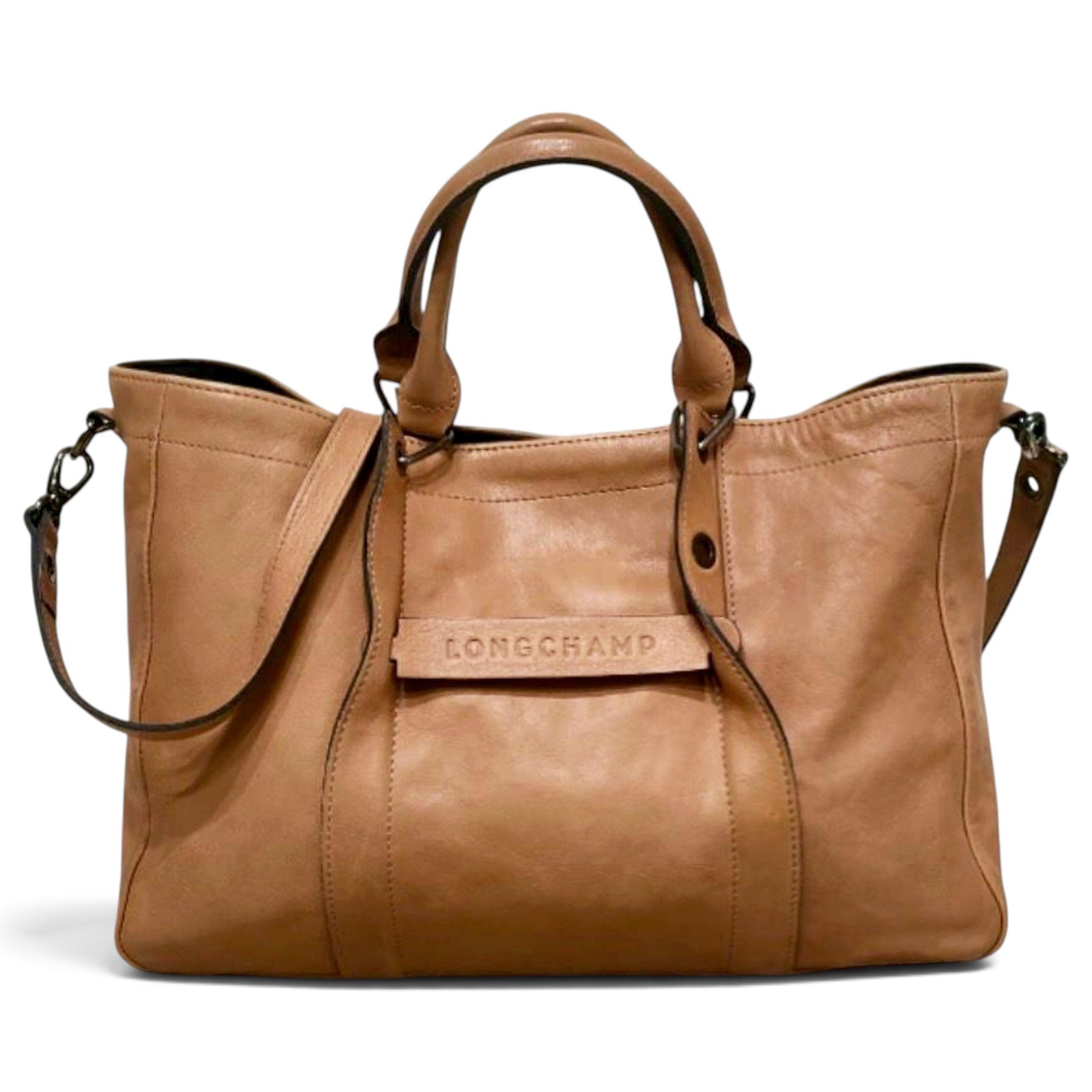3D leather crossbody bag