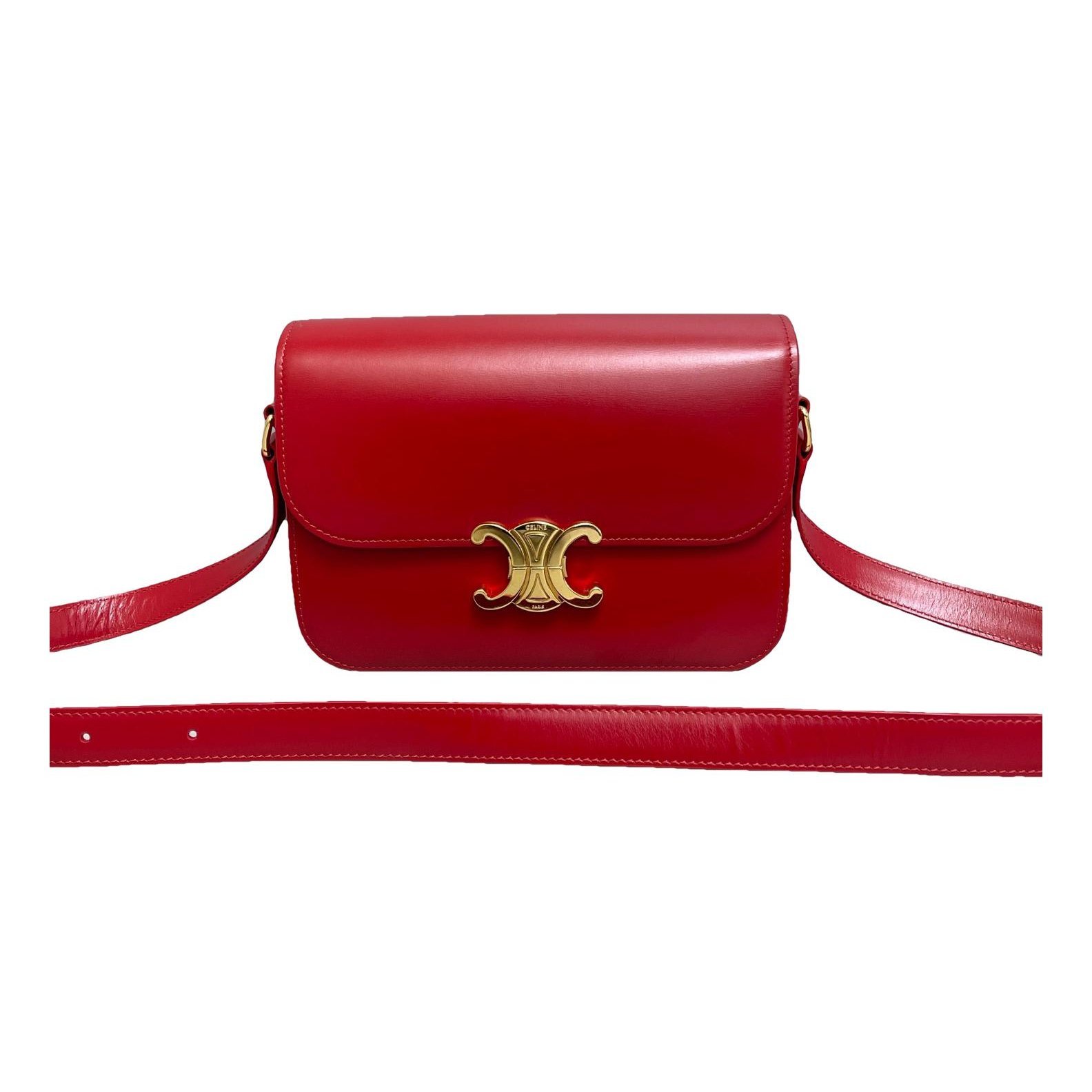 Triomphe leather handbag