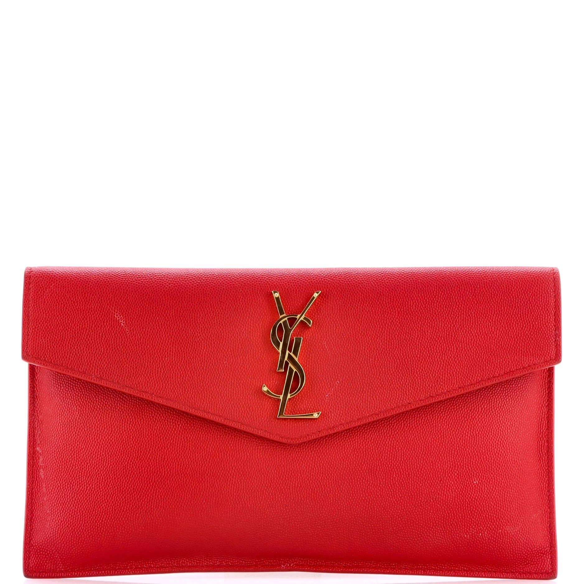 Saint Laurent Uptown leather clutch bag