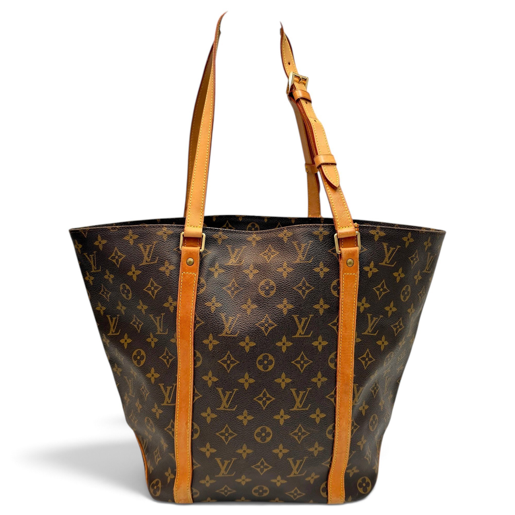 Shopping leather handbag