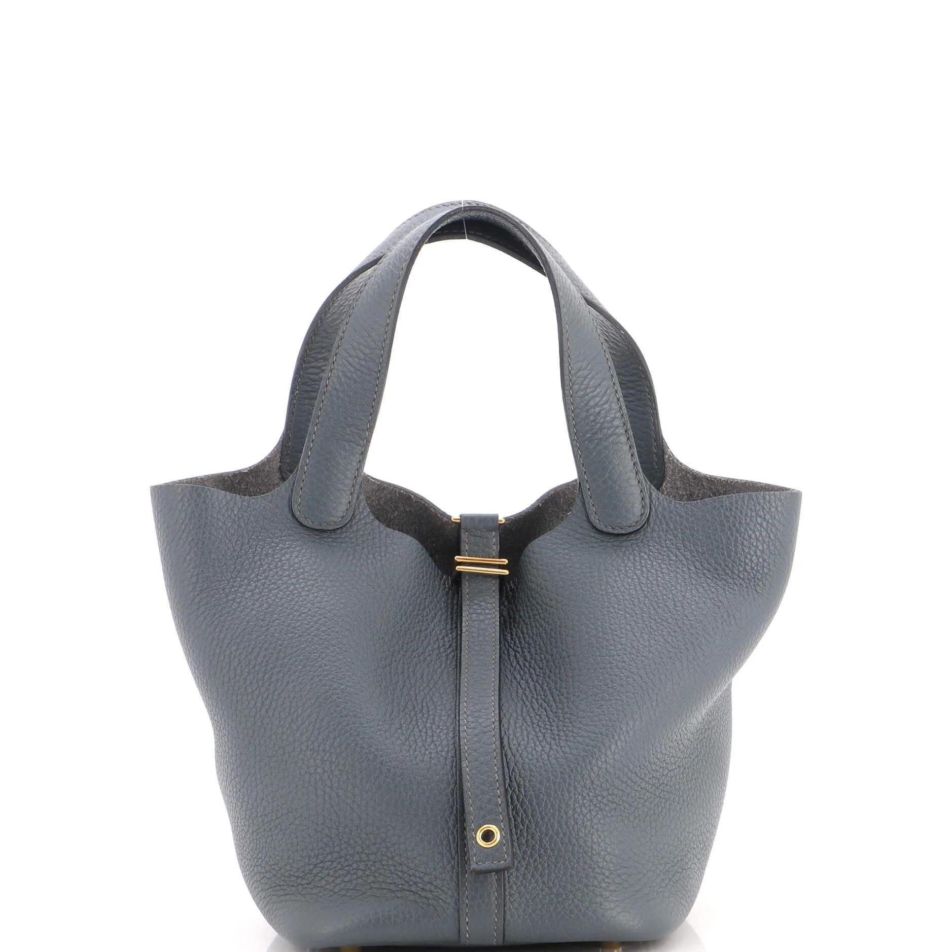 Picotin leather handbag