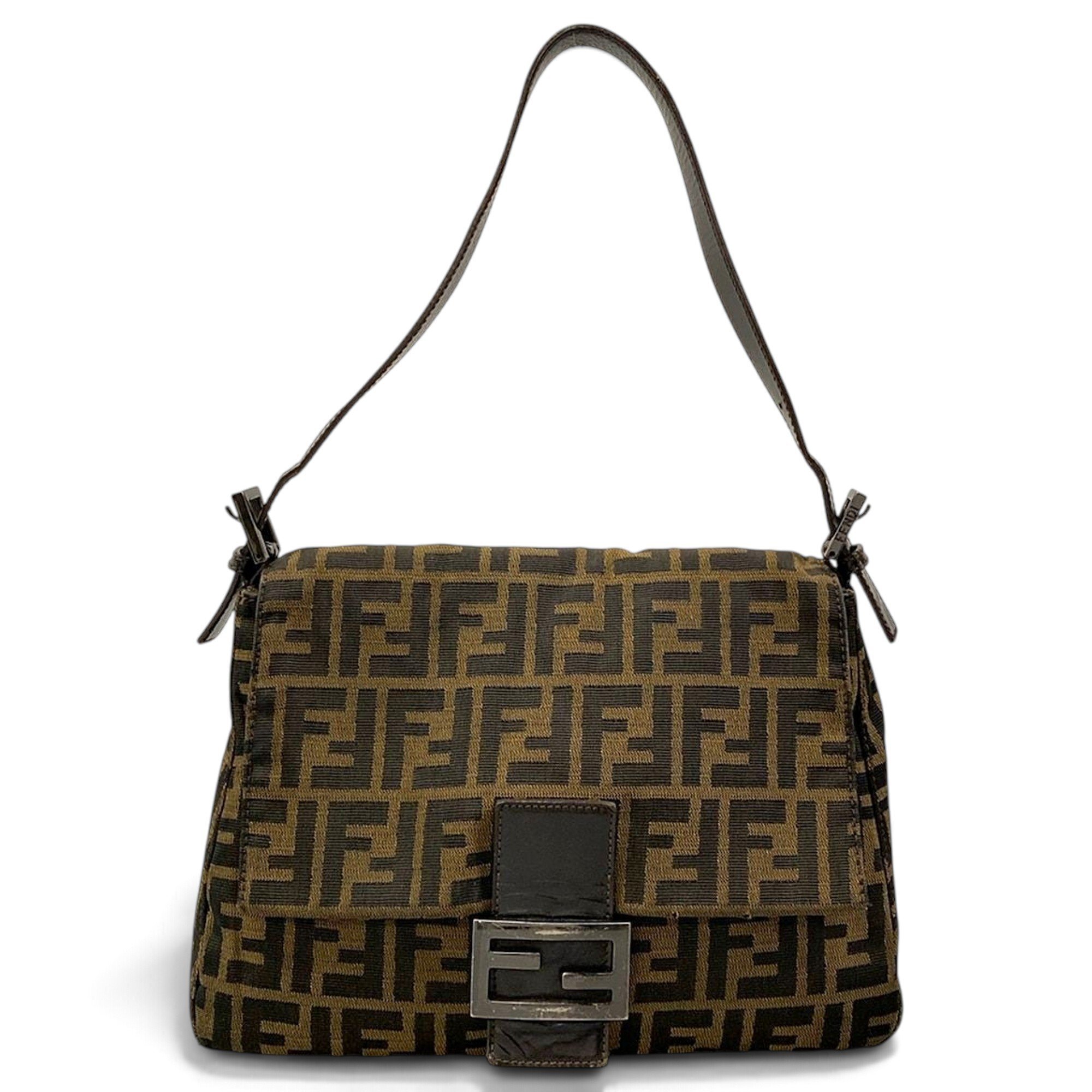 Pocket leather handbag