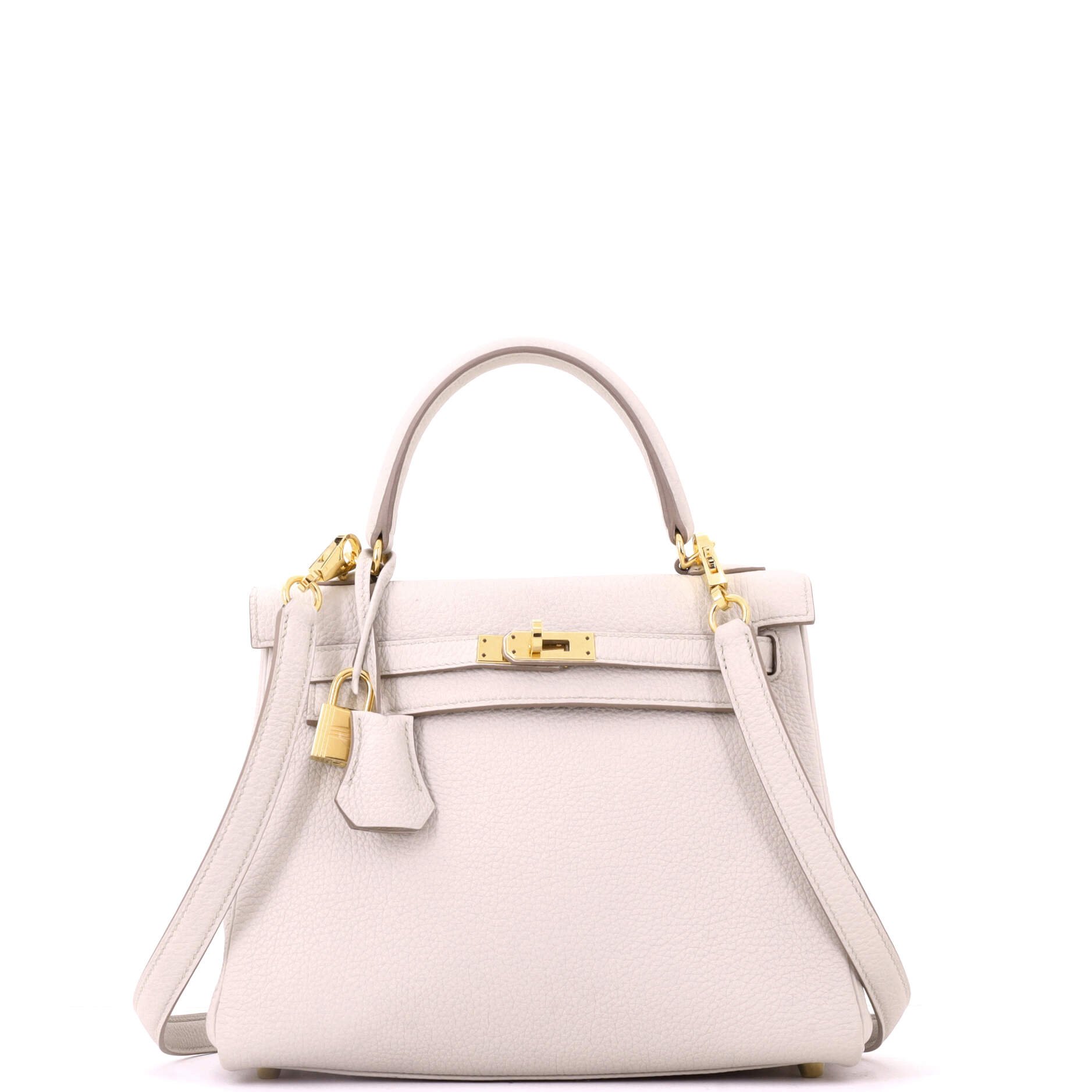 Kelly Handbag Béton Togo with Gold Hardware 25