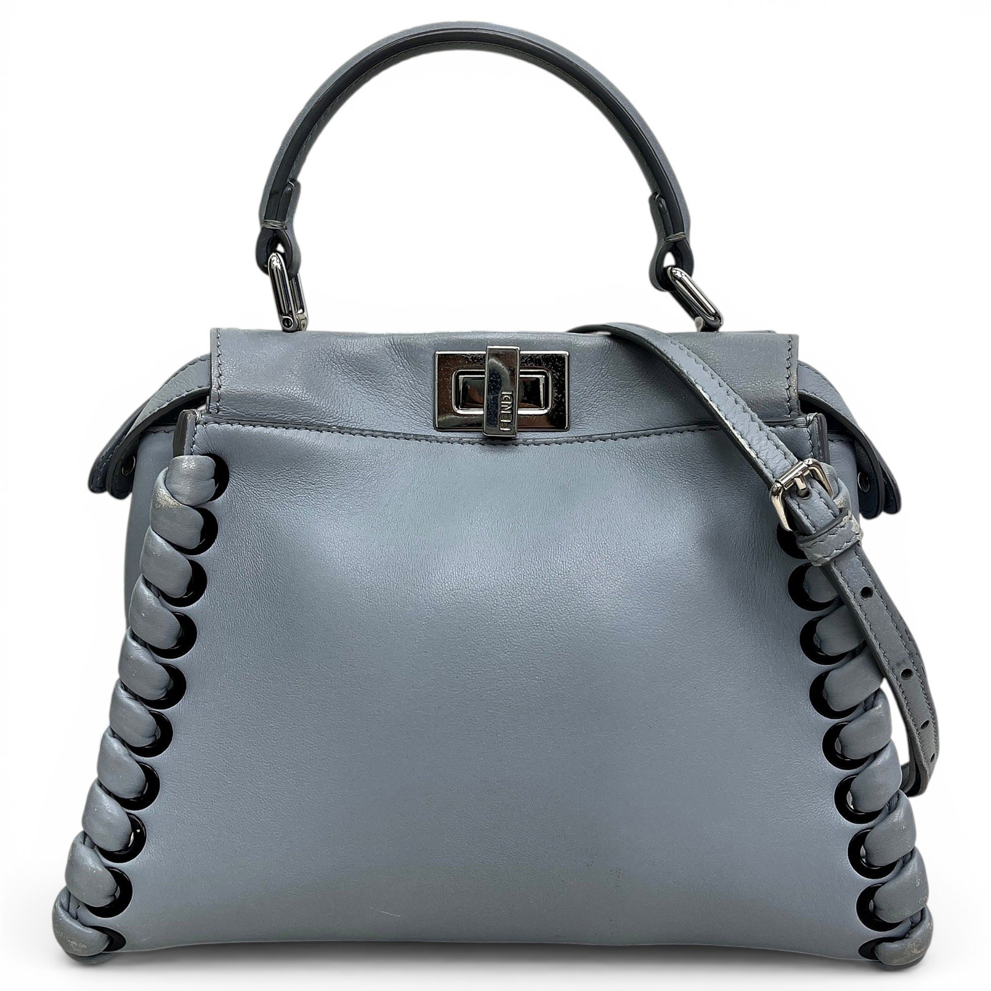 Peekaboo leather handbag