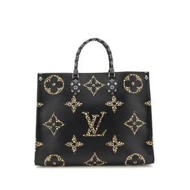 Louis Vuitton Black and Orange Jungle Giant Monogram OnTheGo Tote GM, 2019