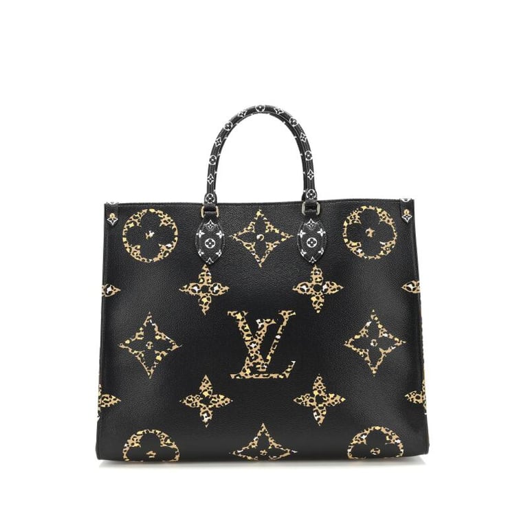Louis Vuitton Black and Orange Jungle Giant Monogram OnTheGo Tote GM, 2019