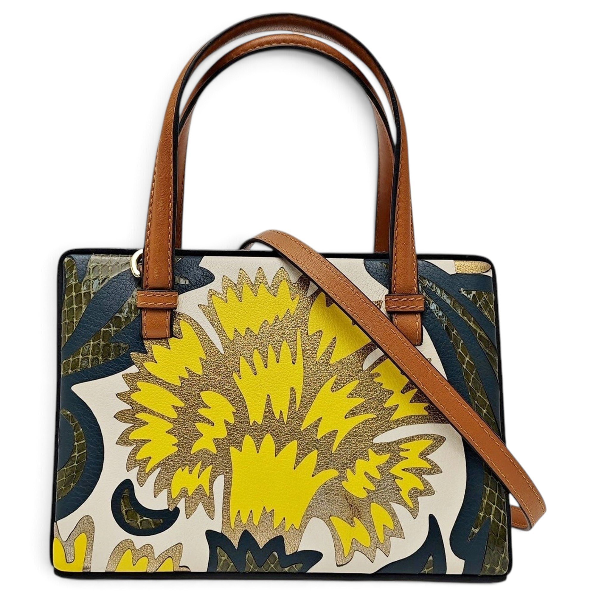 Postal leather handbag