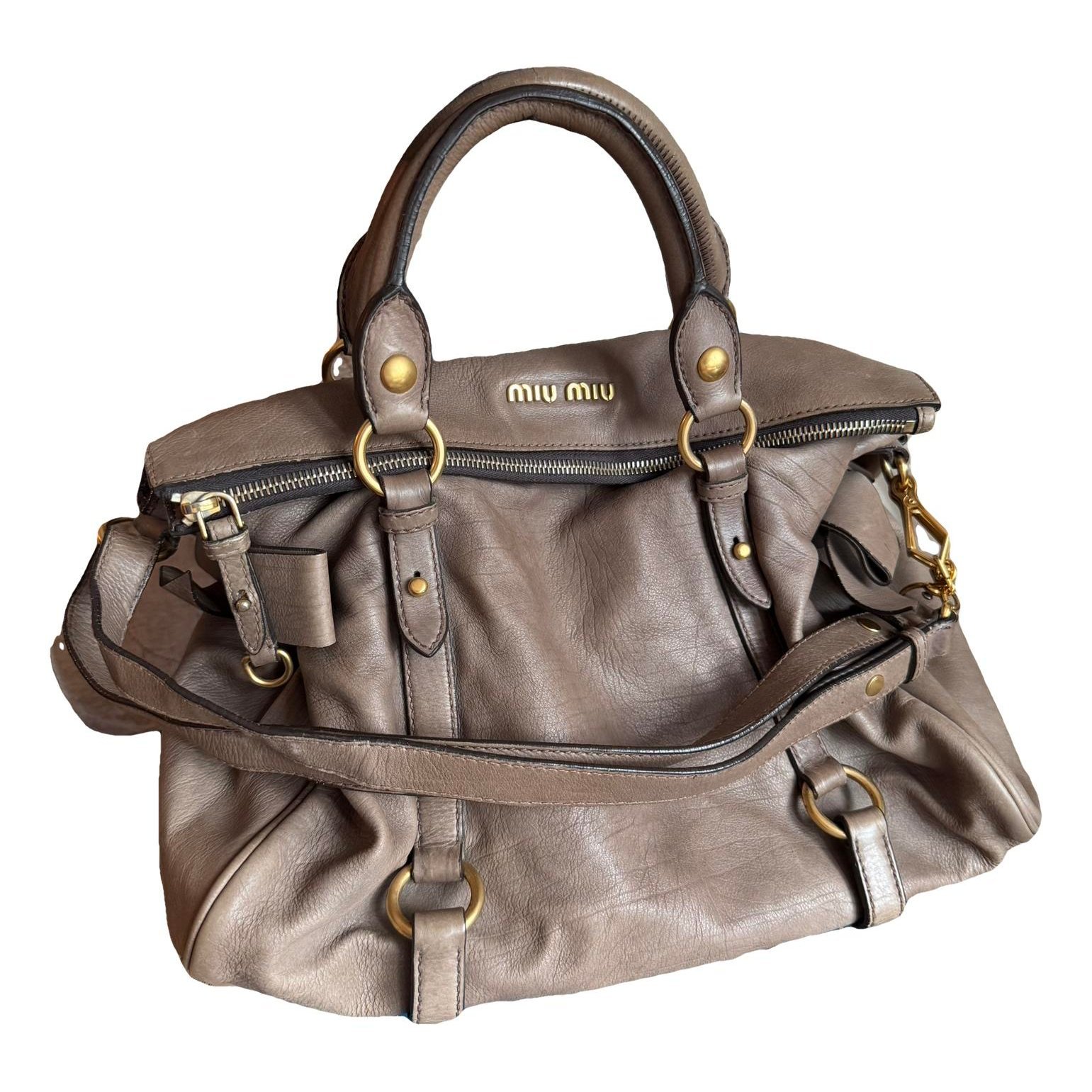 Vitello leather crossbody bag