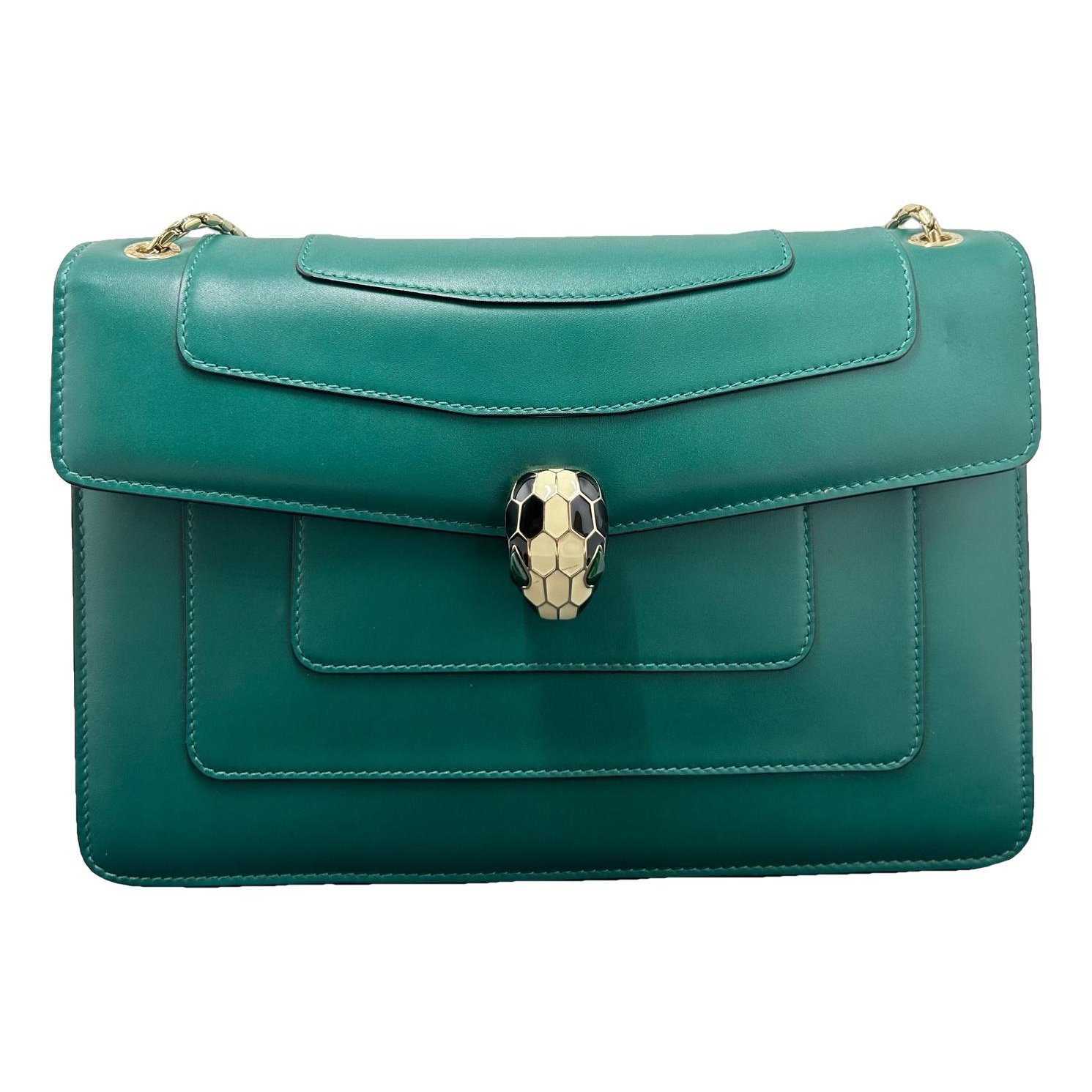 Serpenti leather handbag