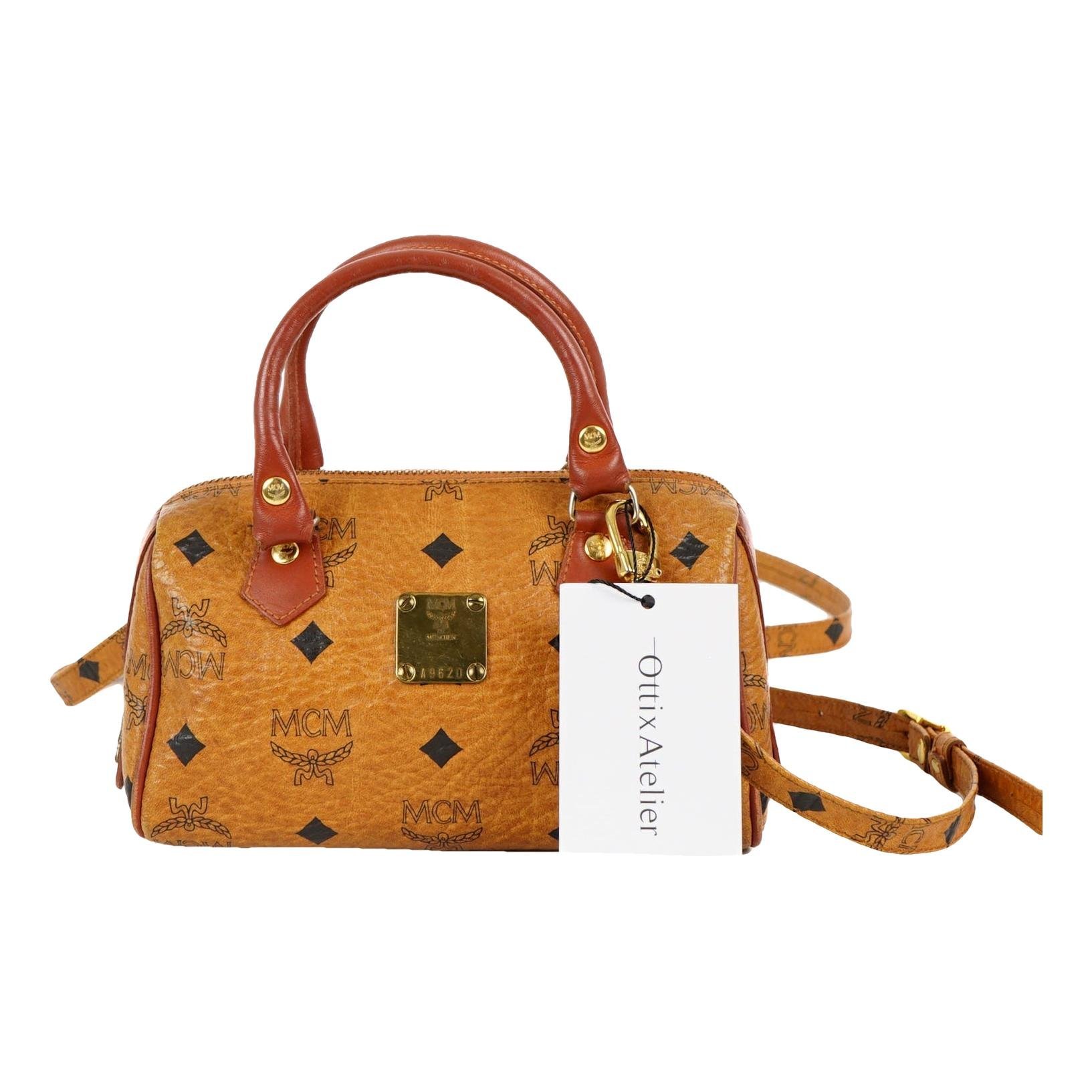Boston leather handbag