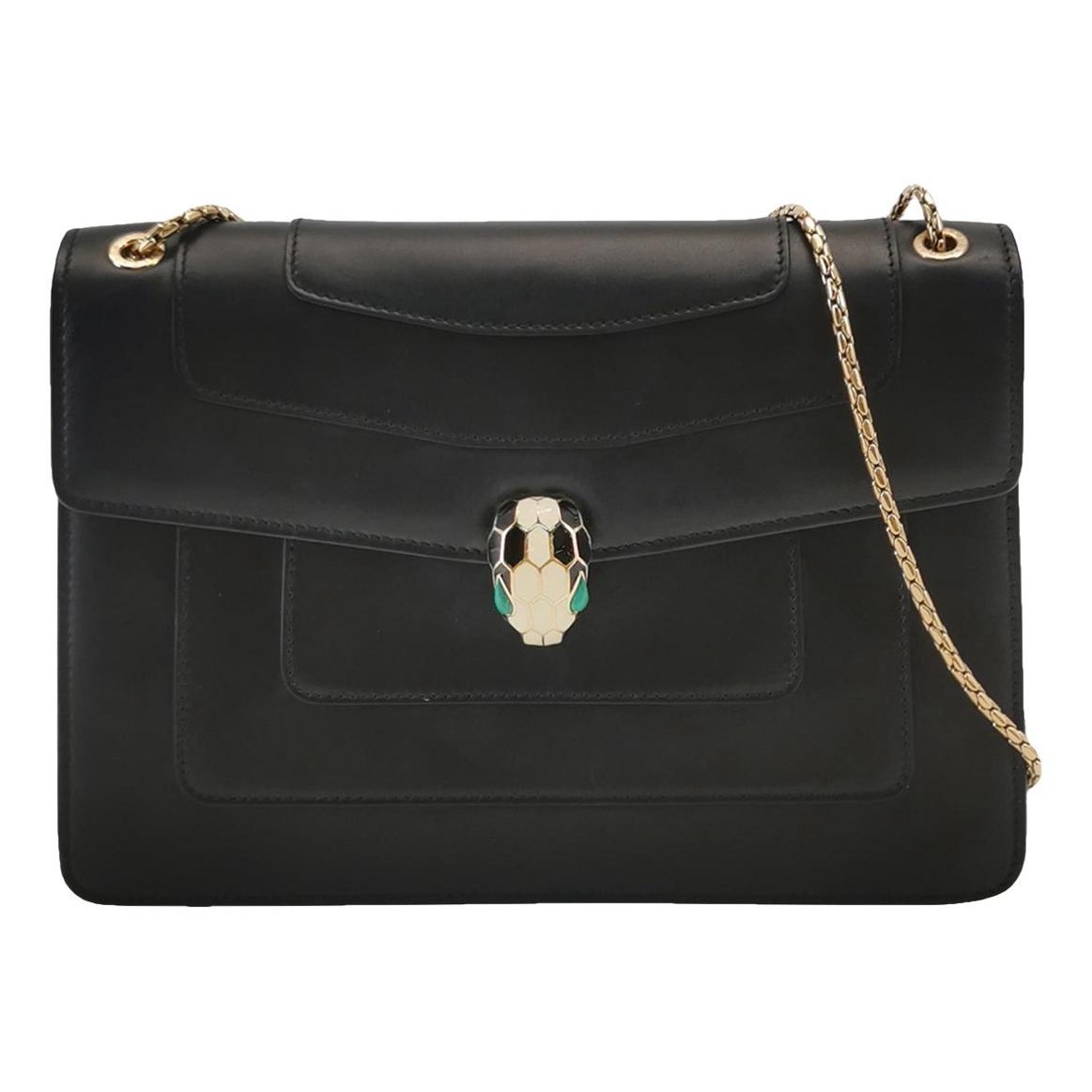 Serpenti leather handbag