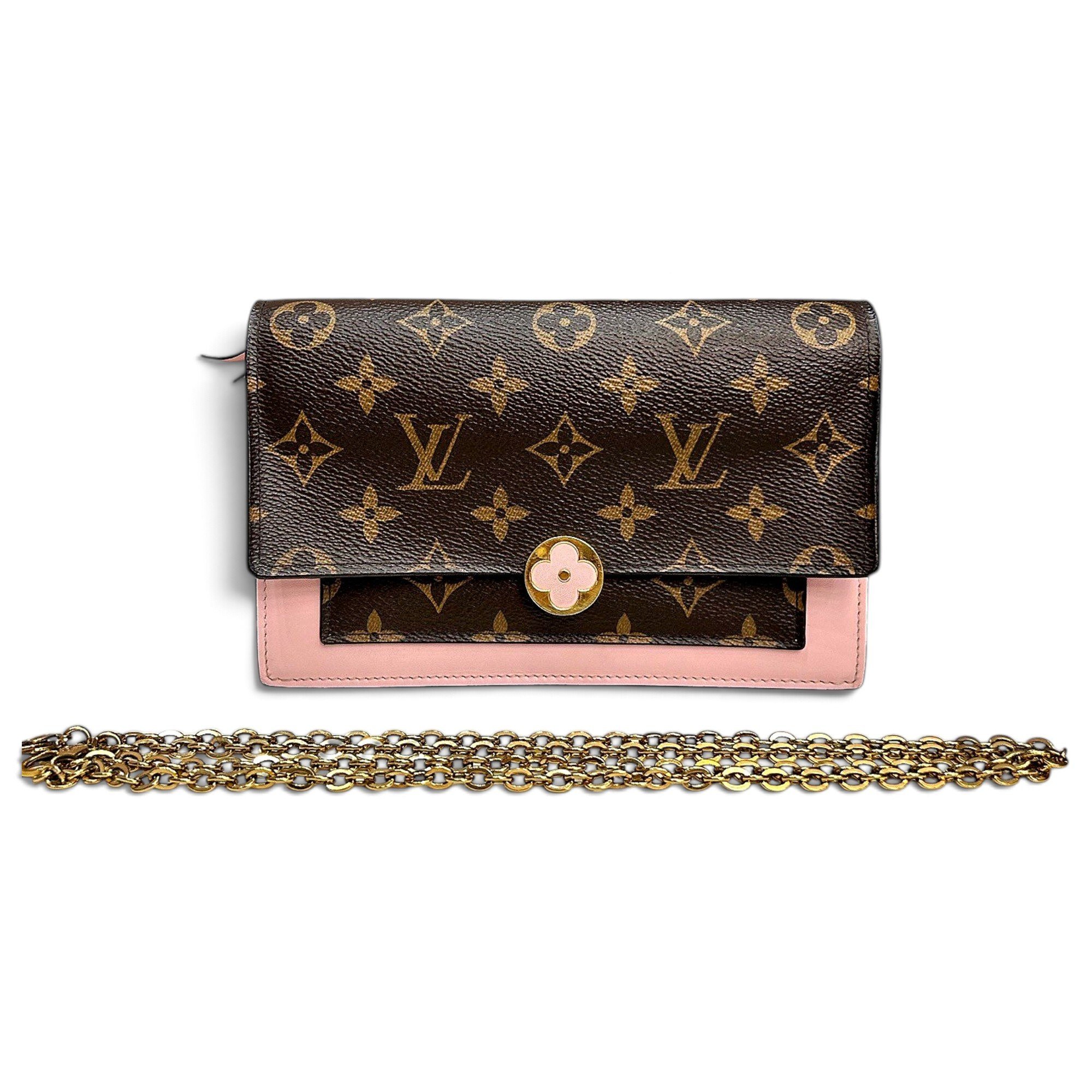 Flore chain leather handbag