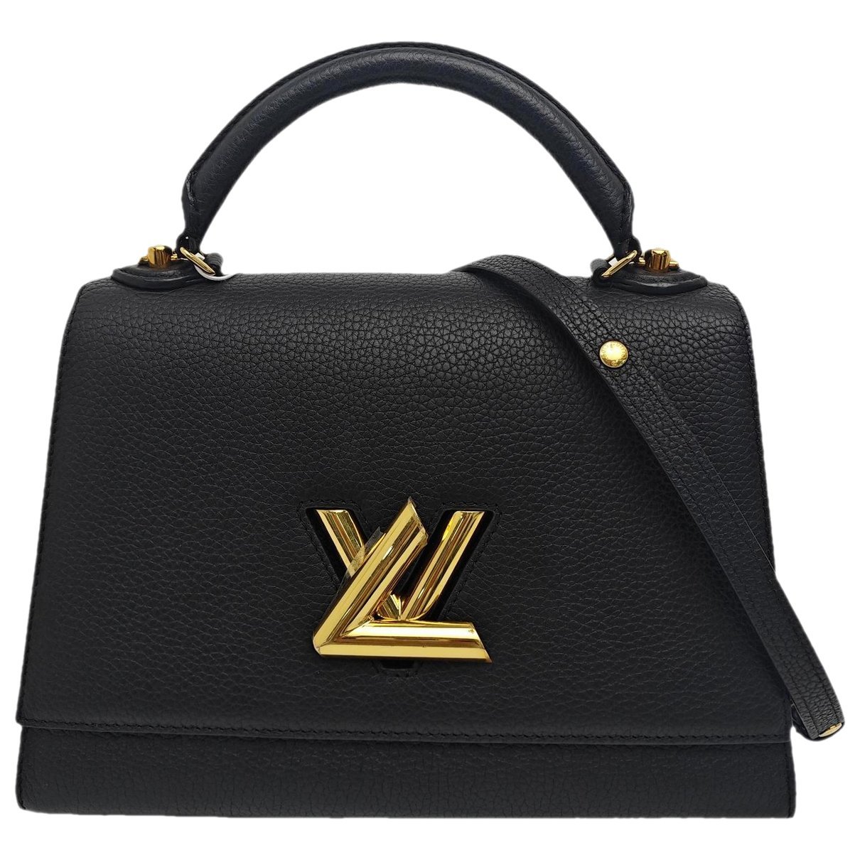 Twist leather handbag