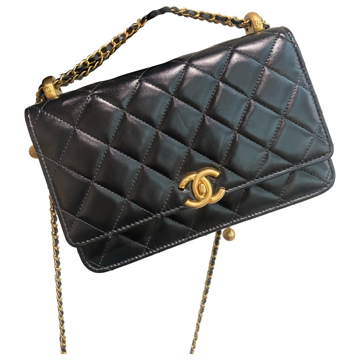 Wallet On Chain Gabrielle leather crossbody bag