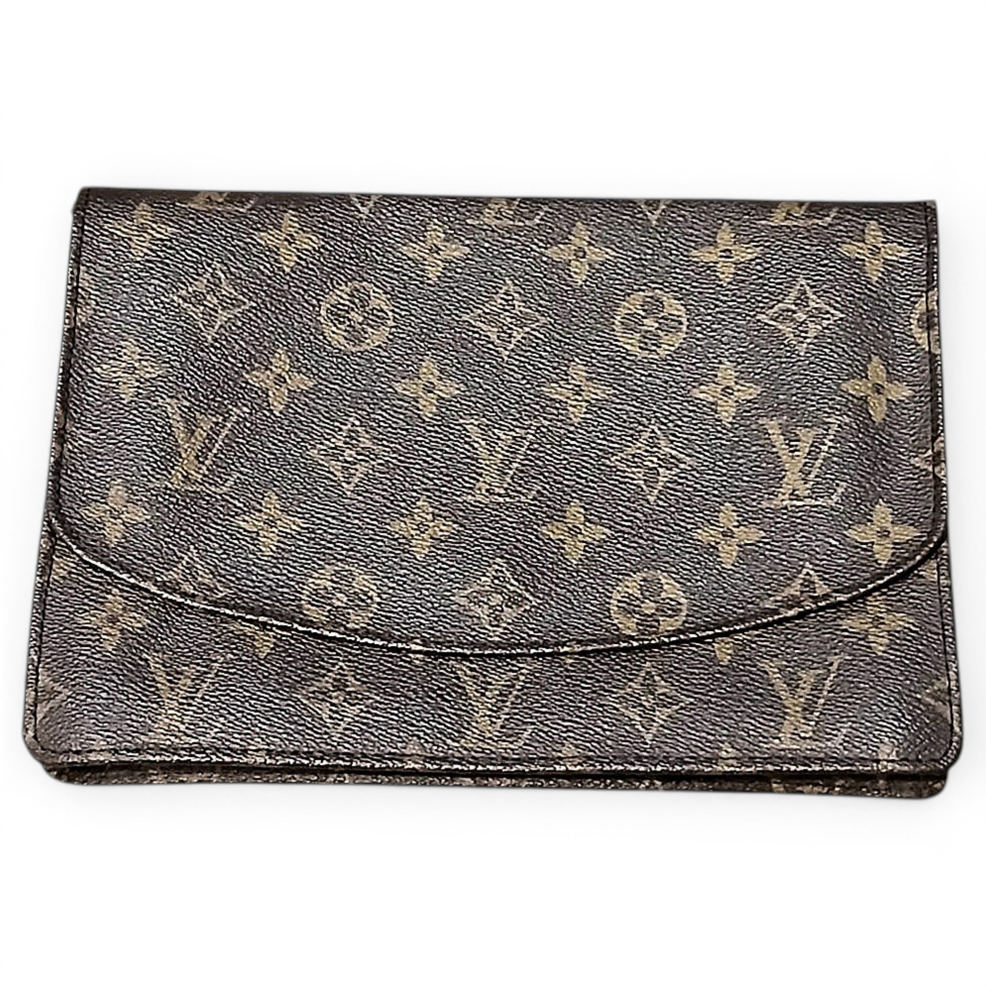 Leather clutch bag